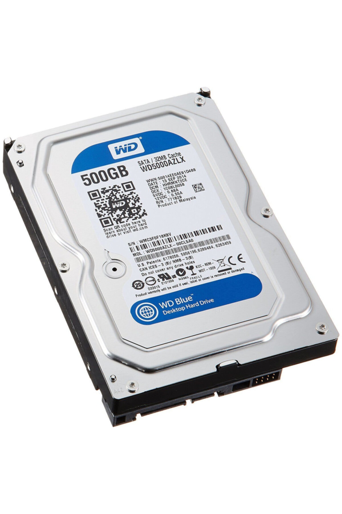 WD 500gb 3.5-- 7200rpm Sata3 32mb 5000azlx