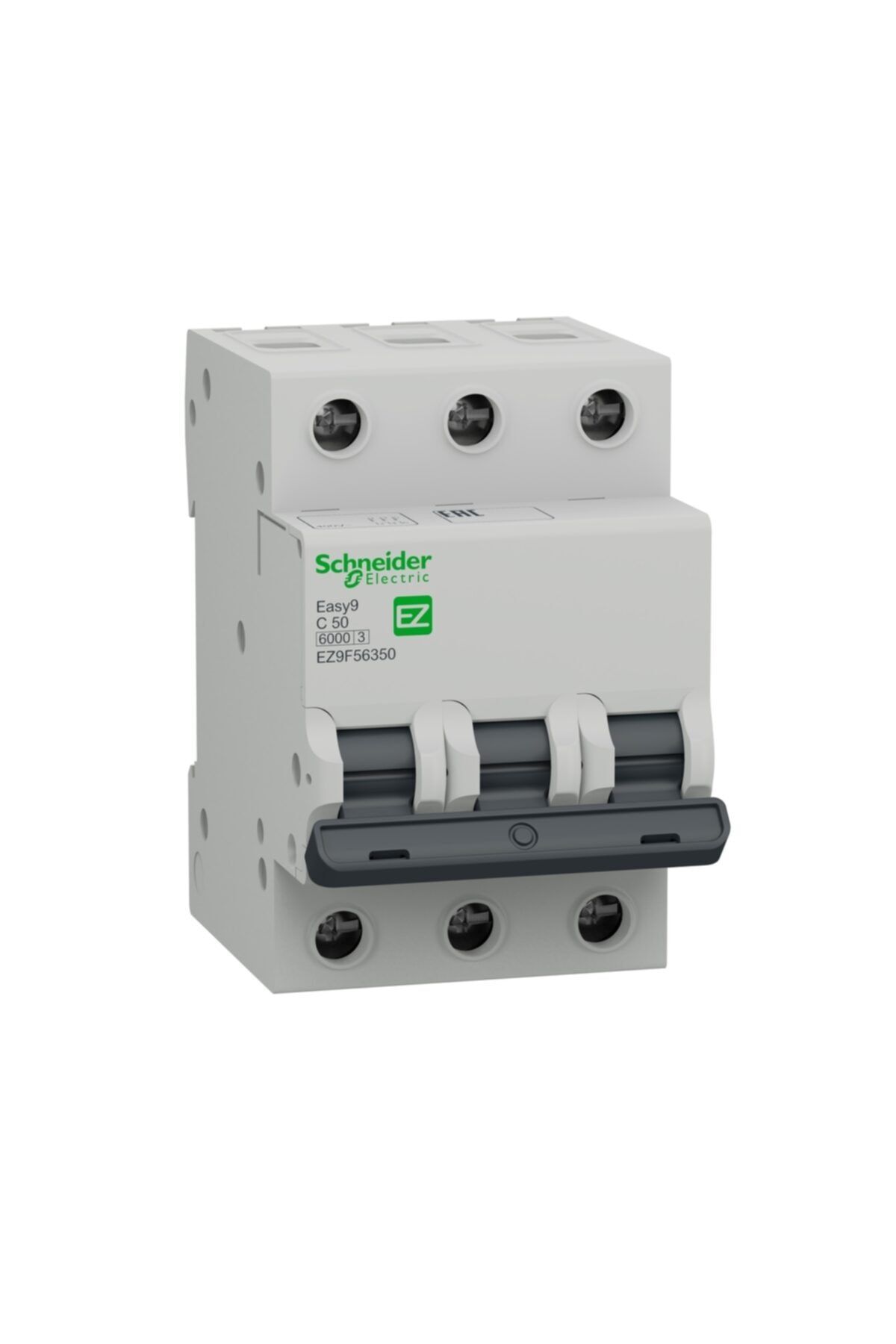 Schneider Electric Schneider,easy9 Mcb 3p 50a C 6000a 400v,ez9f56350