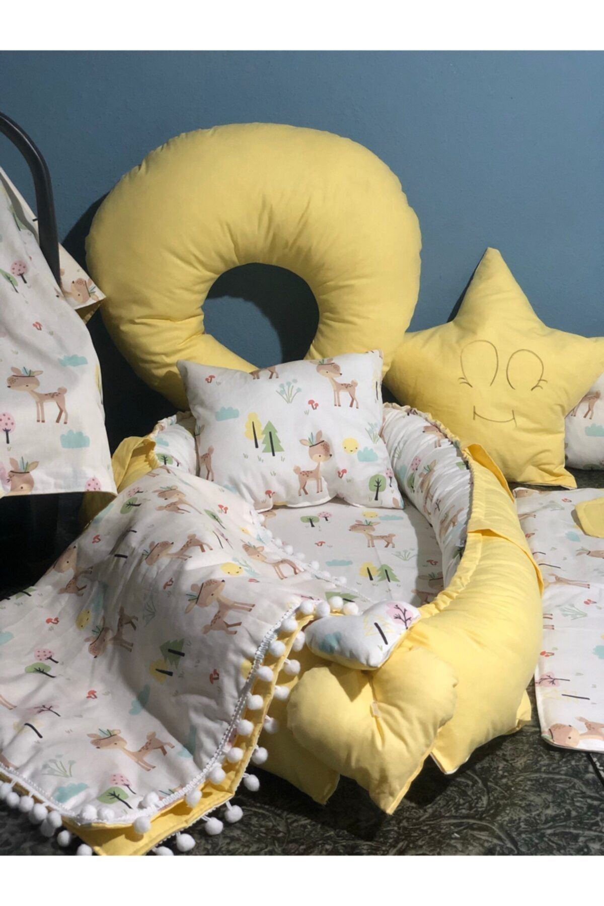 BABYNESTSOFFİCİAL Babynest Takım 5 Parça Organik Pamuklu