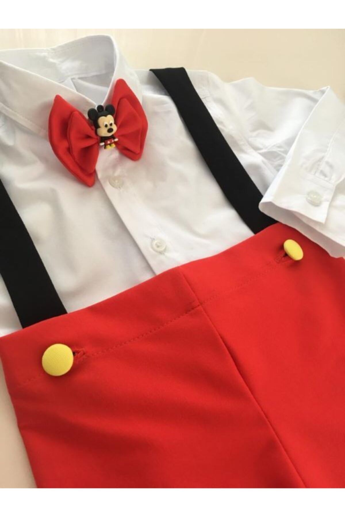 tubibebe Doğum Günü Kostümü - Mickey Mouse Konsept Doğum Günü Kıyafeti - Mickey Parti Kostümü