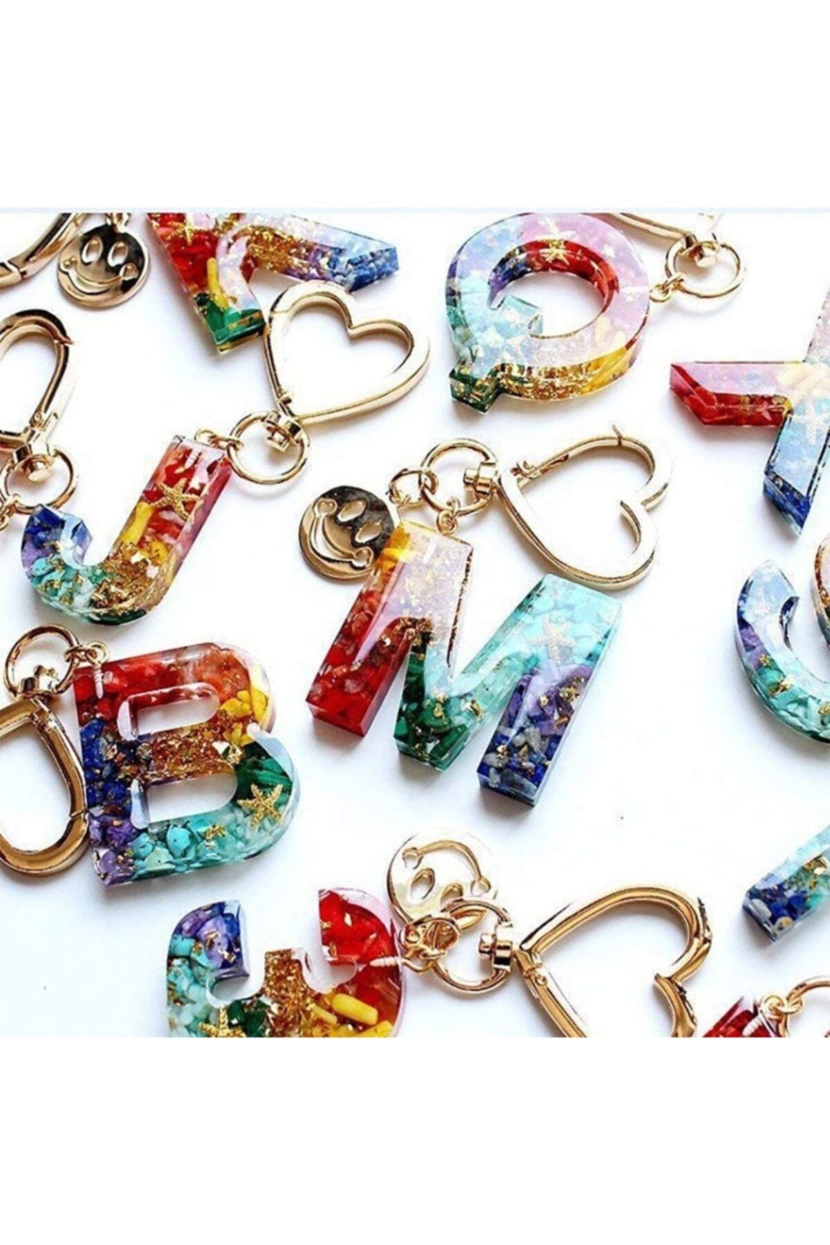 Shiny Resin Ters Yöne Harf Kalıbı