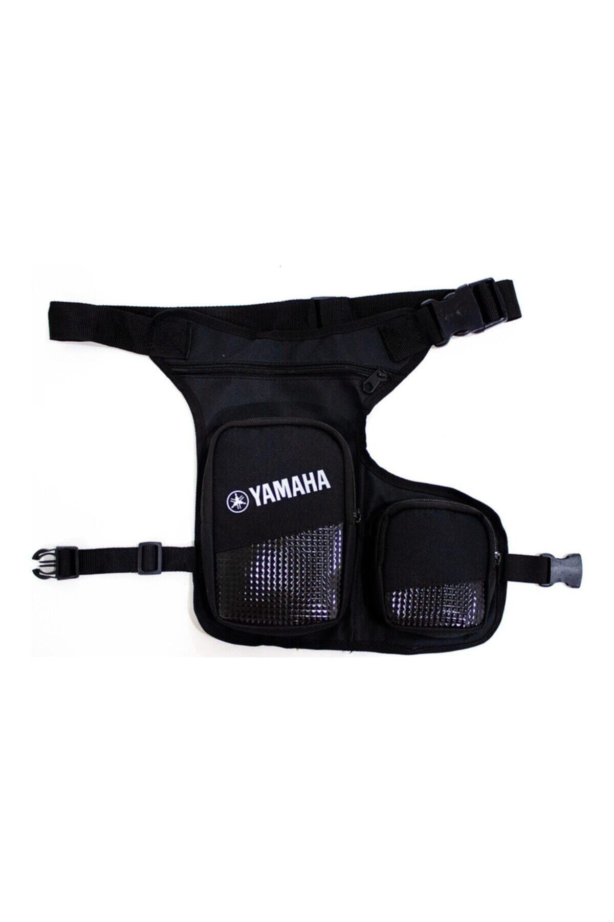 Yamaha Motosiklet Bacak Çantası Reflektörlü Gri Renk 2 Cepli
