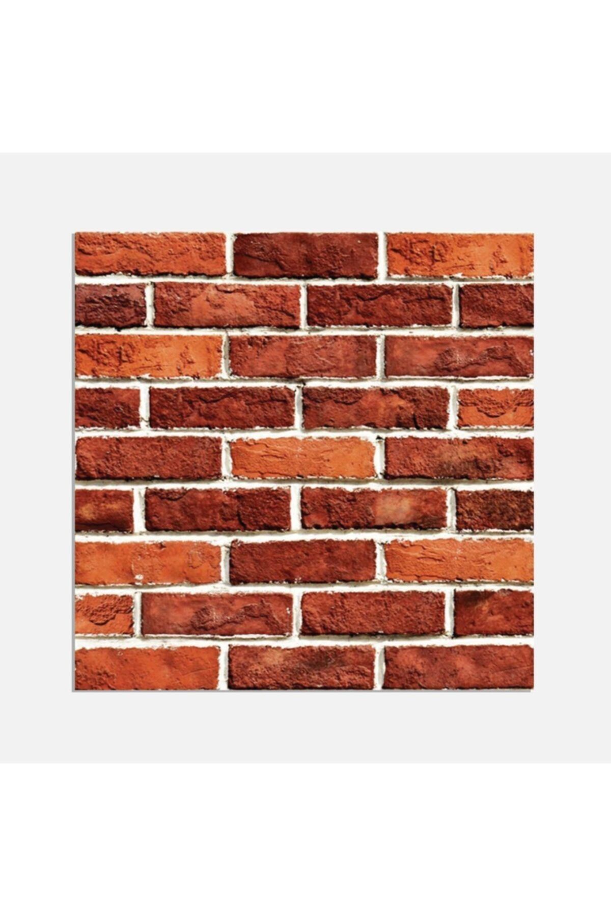 TİNK Kırmızı Tuğla Desenli Pvc Karo 30x30 Cm (4 Adet) 0,36 M2