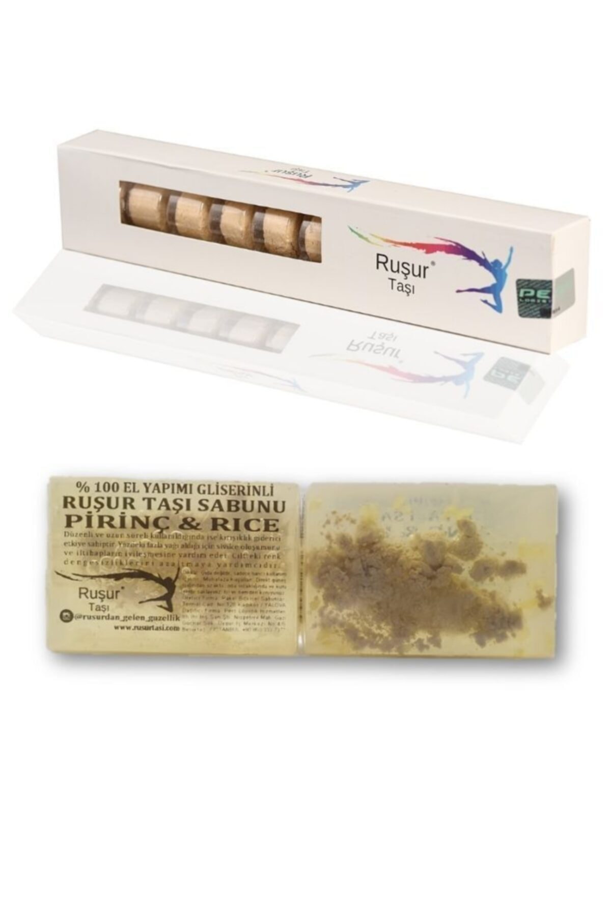 Ruşur Taşı 1 Kutu + 1 Adet Pirinç Özlü Sabunu