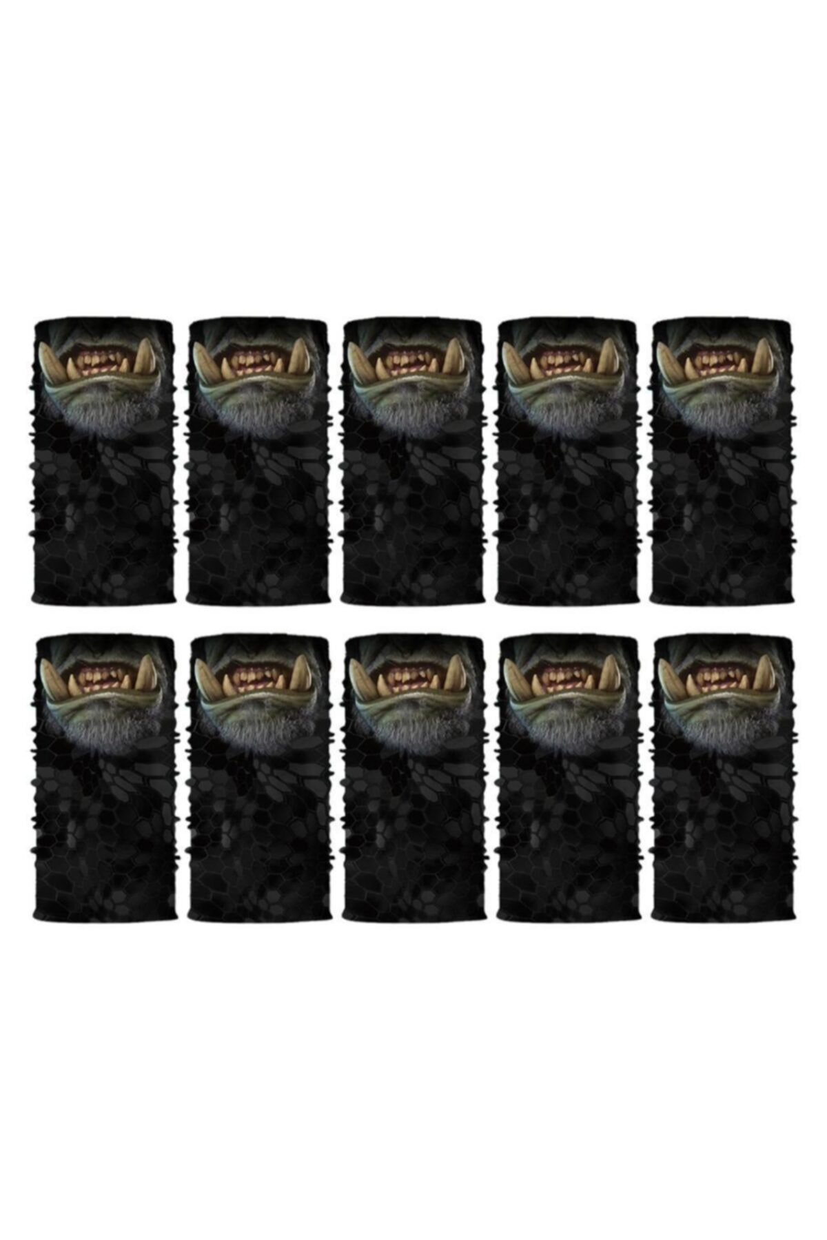 Knmaster Gorilla Buff Bandana Boyunluk Maske Saç Bandı 10'lu Paket
