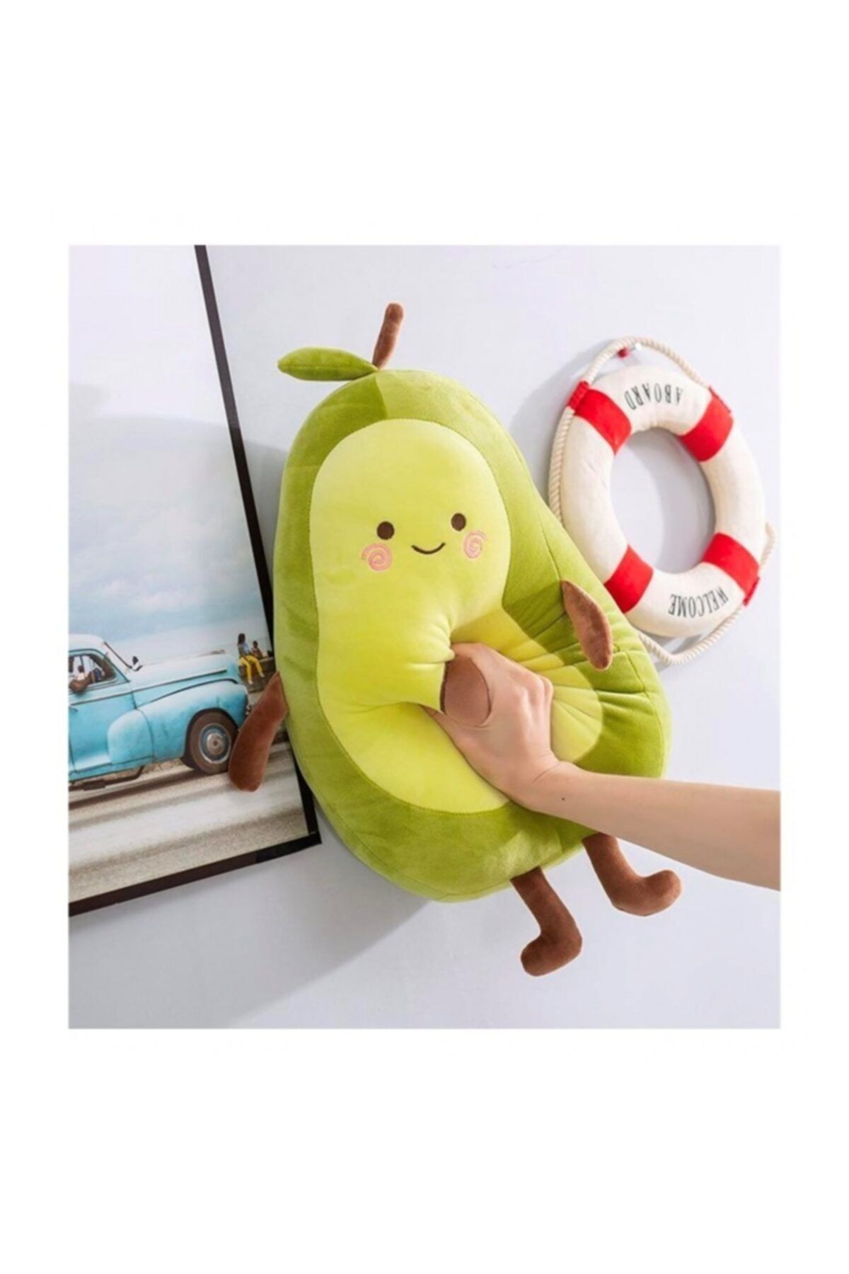 peluş Avokado Yastık Büyük Boy ( Avakado )