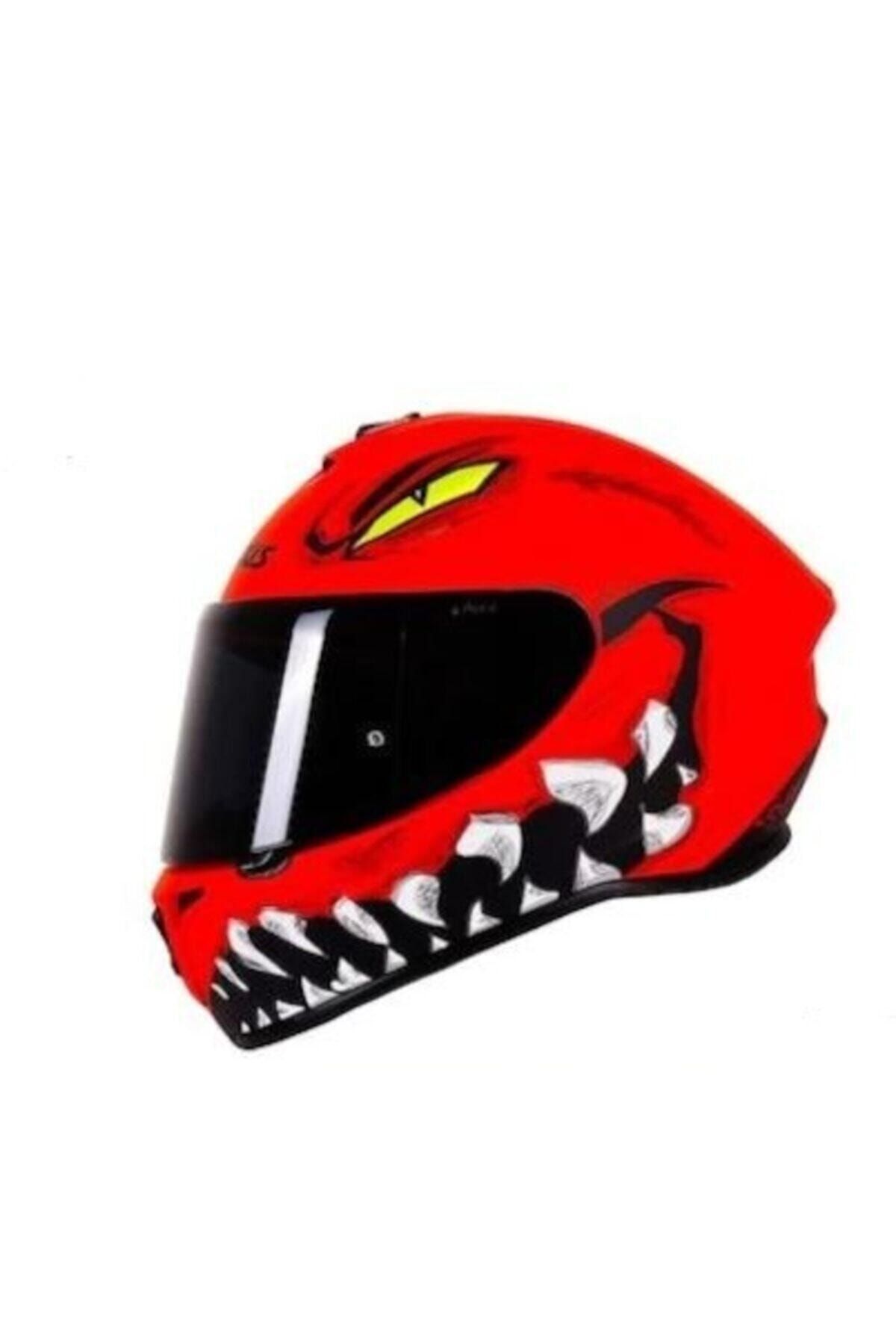 AXXIS Draken Forza Red Motosiklet Kaskı