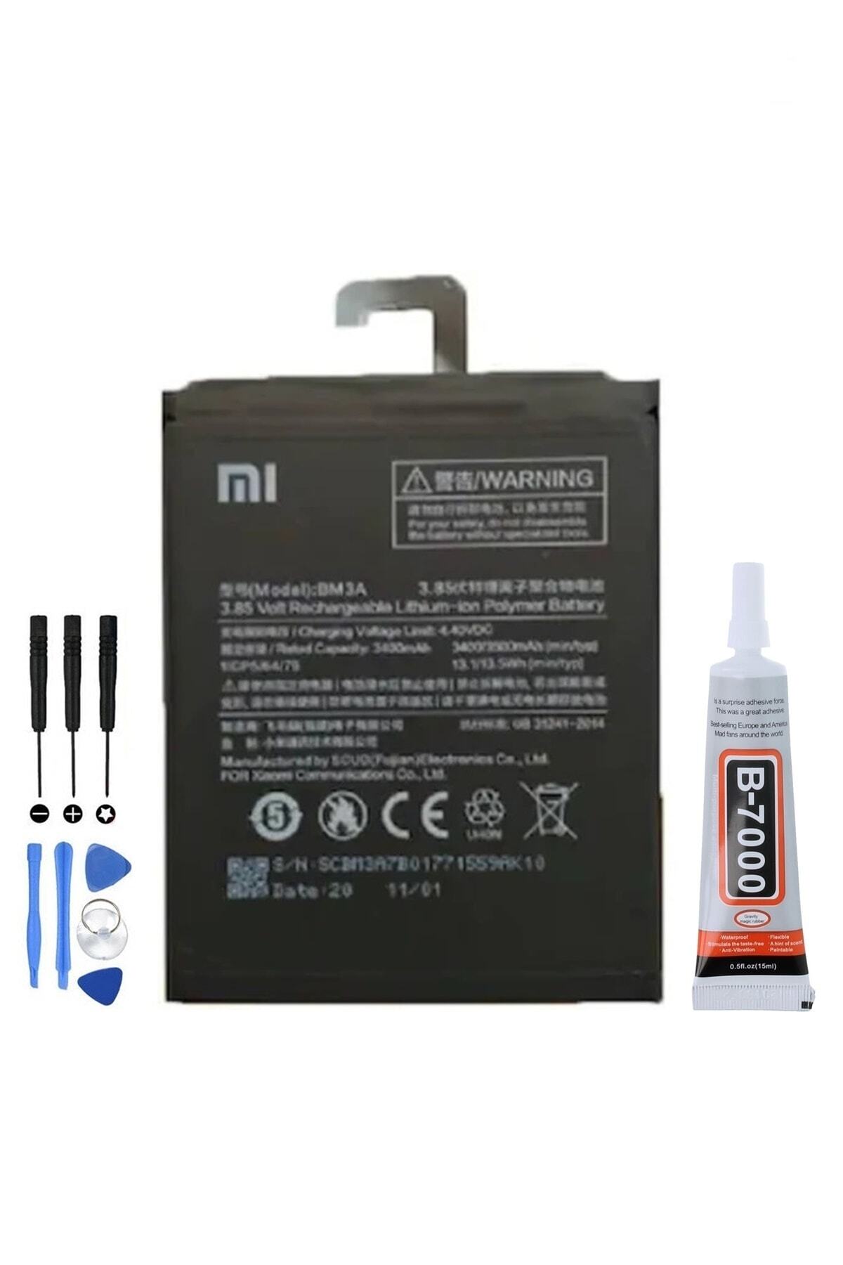 TURANTECH Tam Orjinal Xiaomi Mi Note 3 Pil Batarya Bm3a 3500 Mah Yeni Tarihli Garantili Ürün