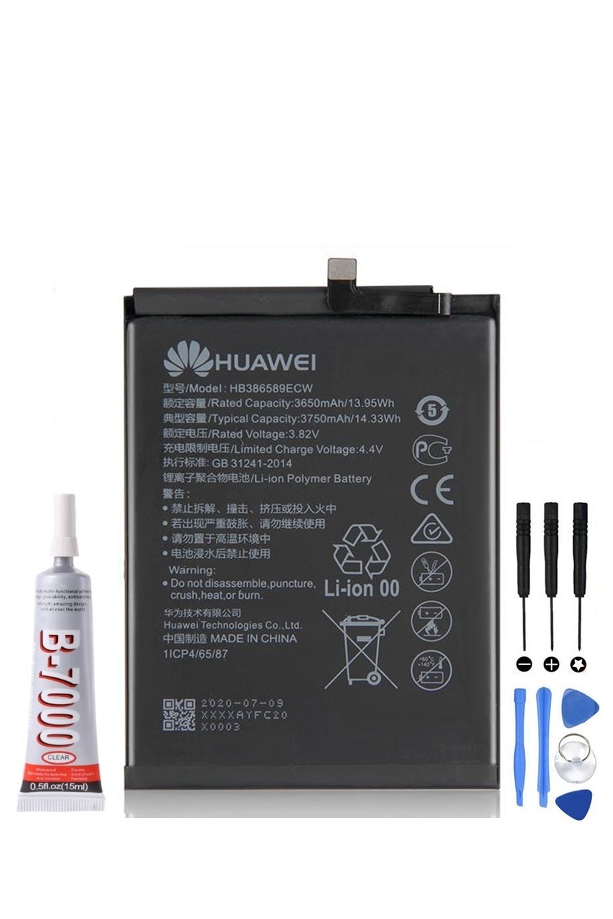 TURANTECH Tam Orjinal Huaweı Nova 3 Par-lx90 Pil Batarya 3750 Mah Hb386589ecw Yeni Tarihli Garantili Ürün
