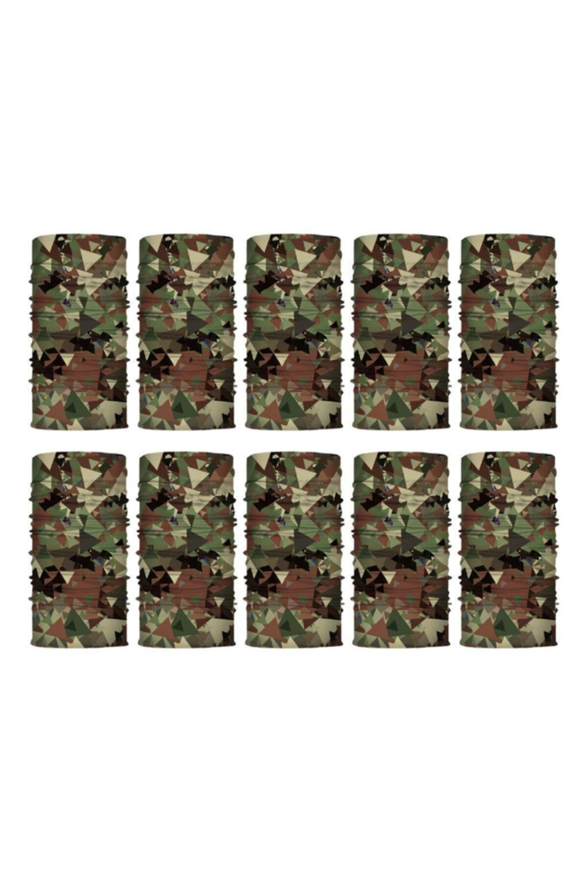 Knmaster Shell Buff Bandana Boyunluk Maske Saç Bandı 10'lu Paket