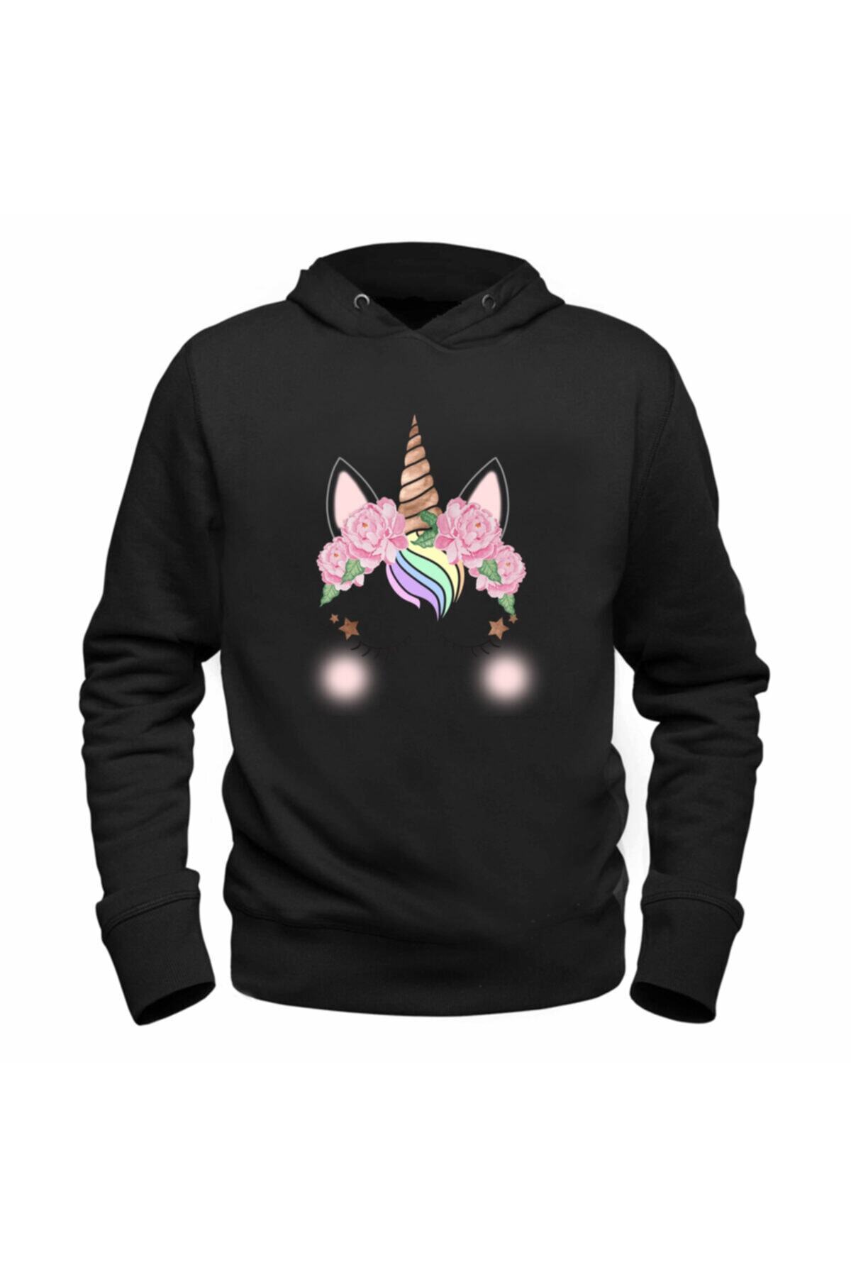 Alfa Tshirt Unıcorn Siyah Sweatshirt
