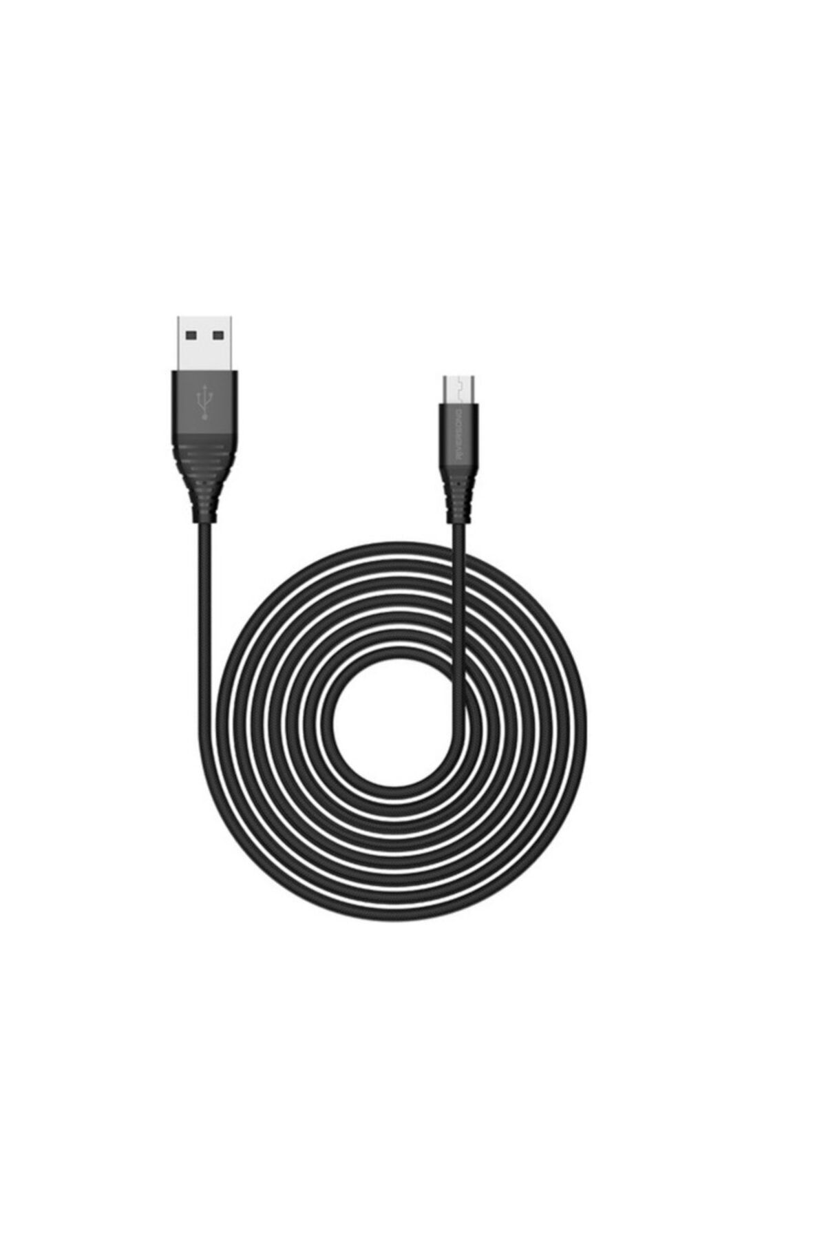 RİVERSONG Alpha S Cm32 Micro Usb 2.4a Hızlı Şarj Kablosu 1 M Siyah