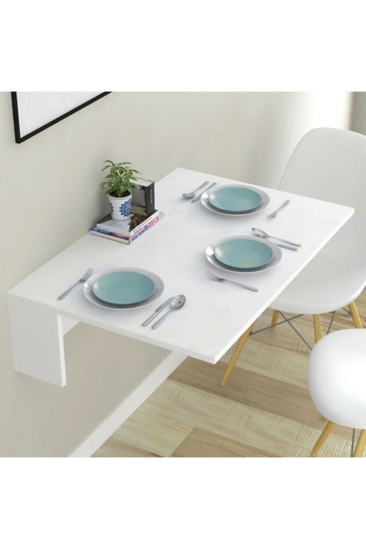 Tasarrufurunleri Orkide Beyaz Raflı Açılır Kapanır Masa