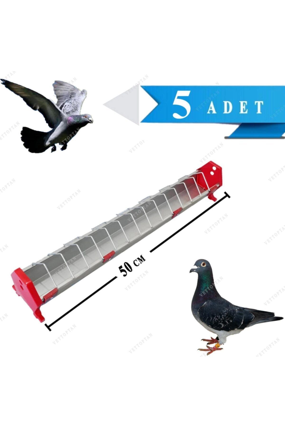 Endiket Güvercin, Hindi Yemlikleri Metal 50 Cm 5 Adet Güvercin Yemliği Civciv Posta Şebap Taklacı Hünkari