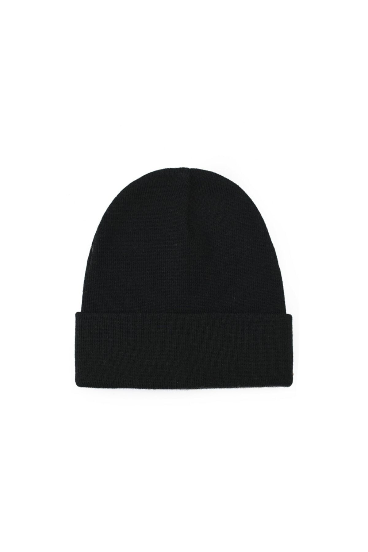 BURİŞ Bere Triko Sonbahar Kışlık Siyah Unisex