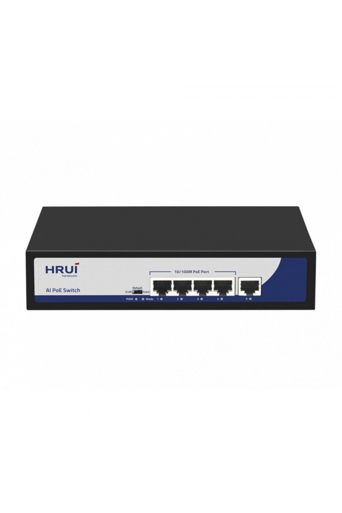 HRUI Hr901-af-4p1u 4 Port 10/100 4 Port Poe 1 Port Uplınk 65w Yonetılemez Desktop Swıtch