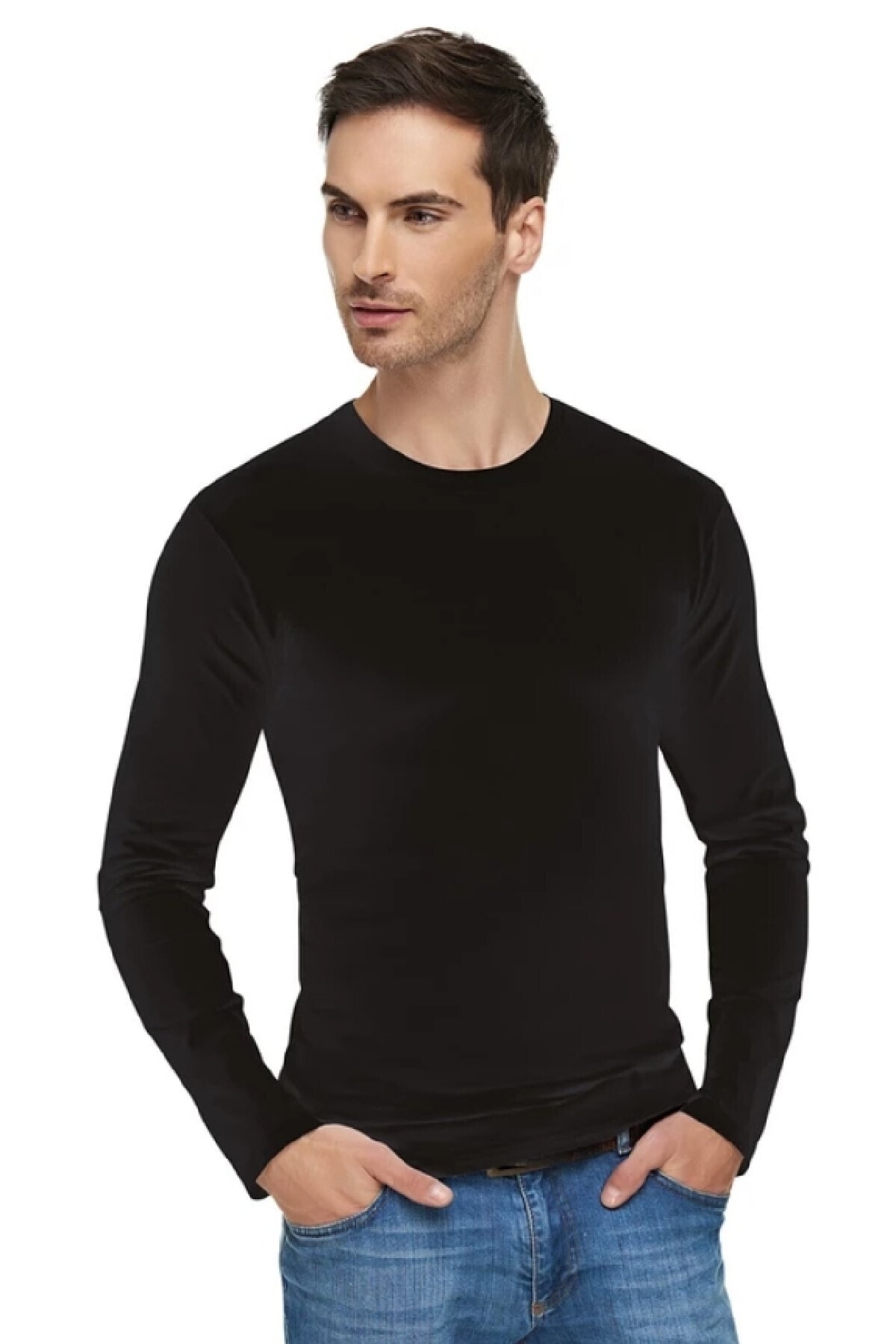 Tutku Elit Elastan Uzun Kol T-shirt - Body -fanila