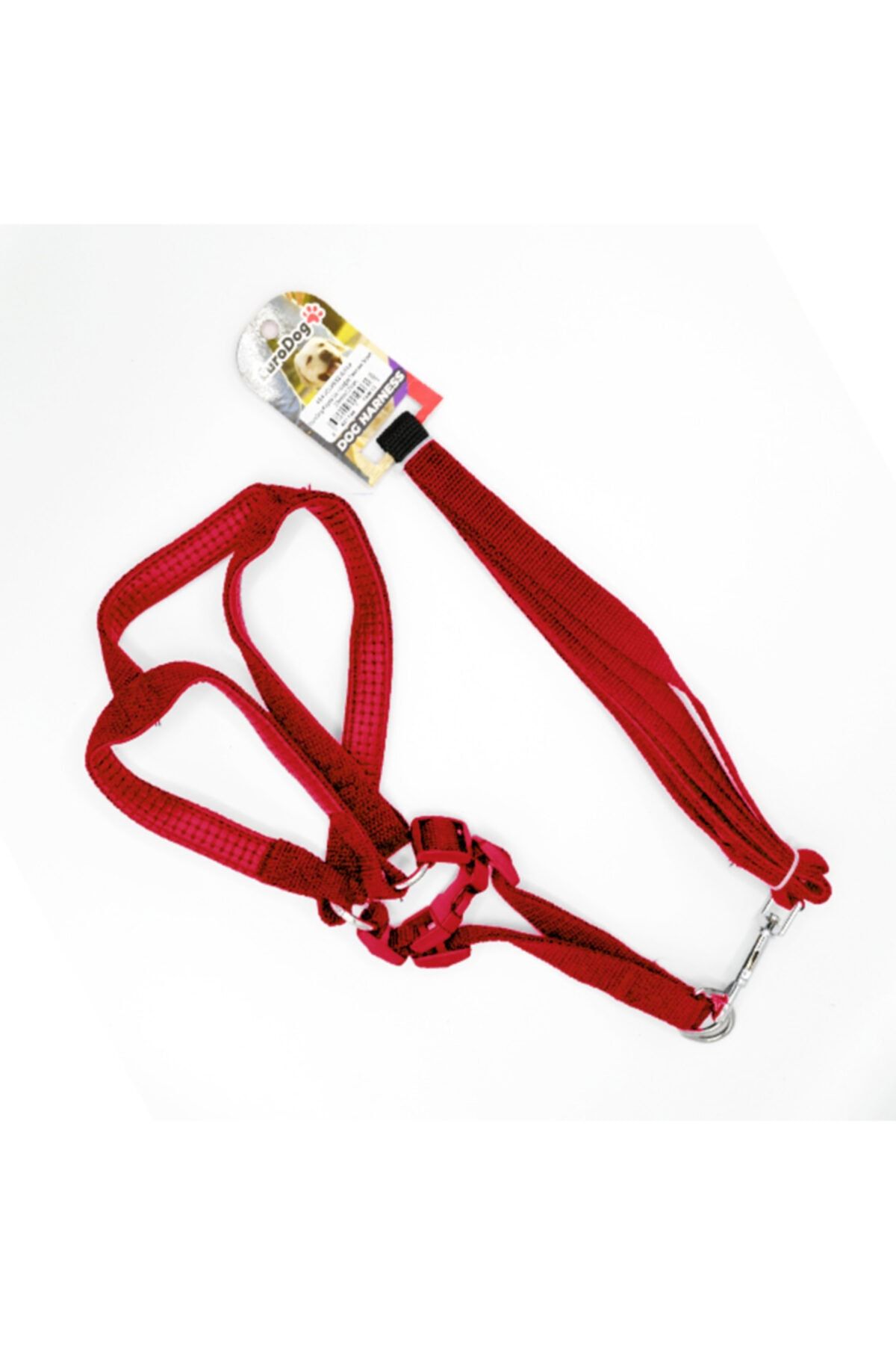 Durbuldum Eurodog Köpek Uz.+göğüs Tasması Kırmızı 20mmx120cm