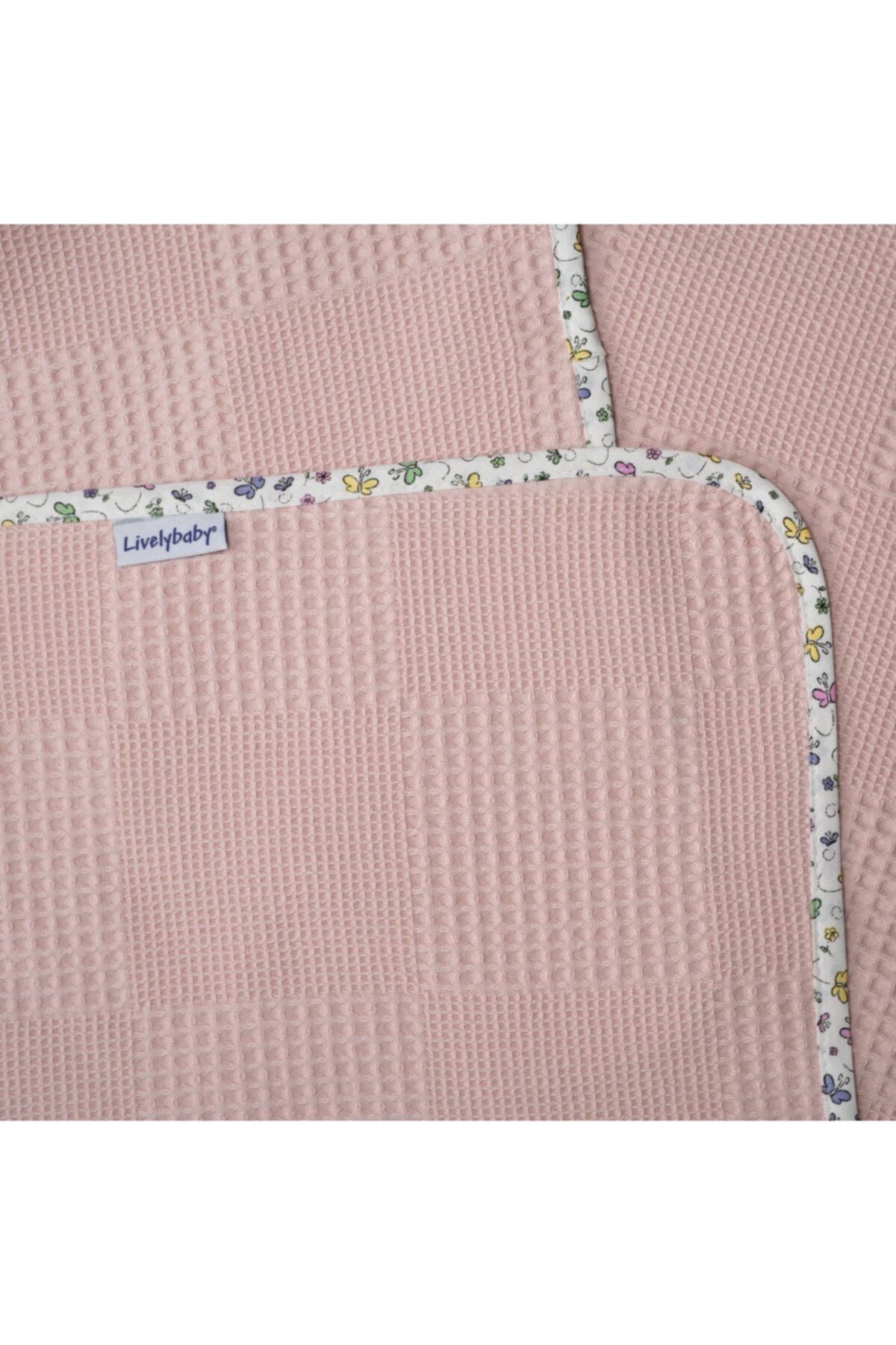Livelybaby Pembe Waffle Bebek Pikesi