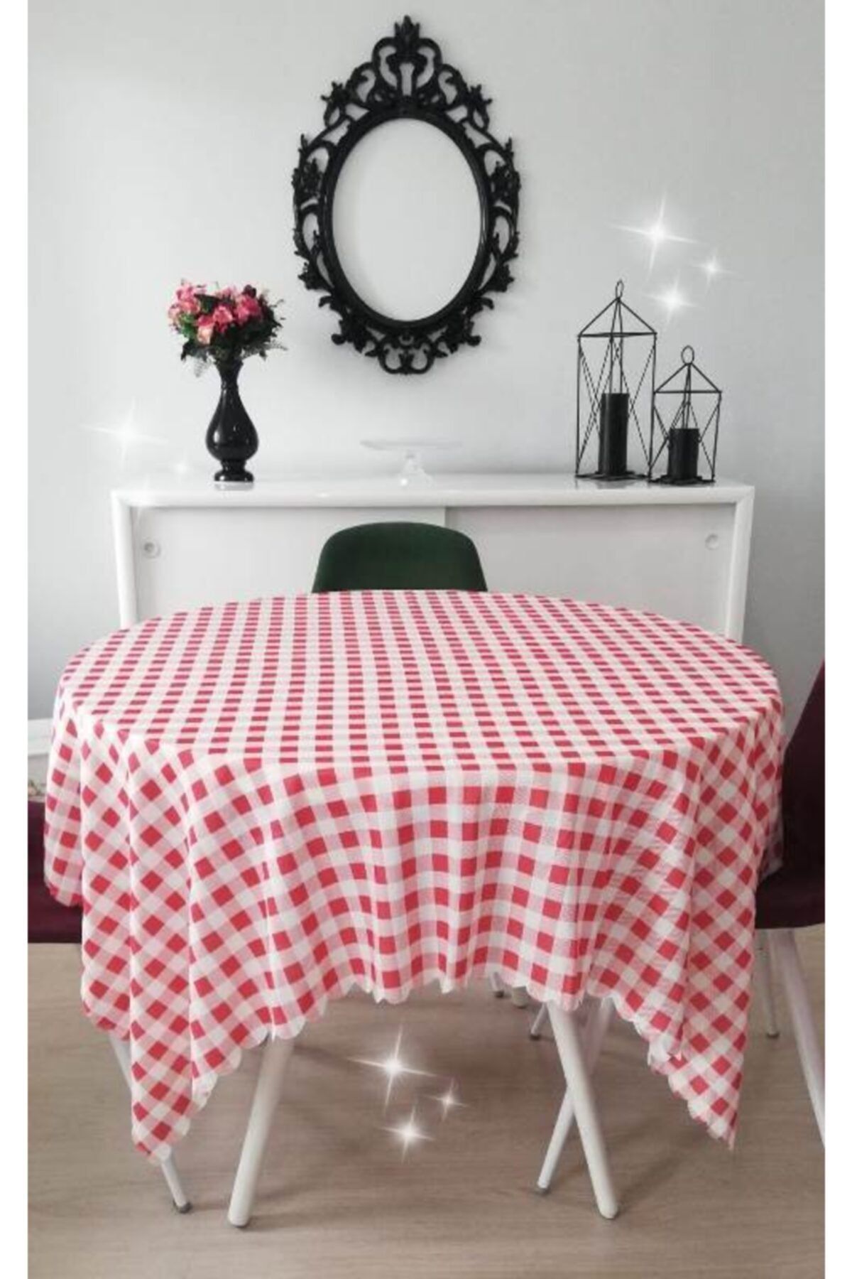 bgzhome tekstil Raşel Kumaş Sofra Bezi Masa Örtüsü 150x150