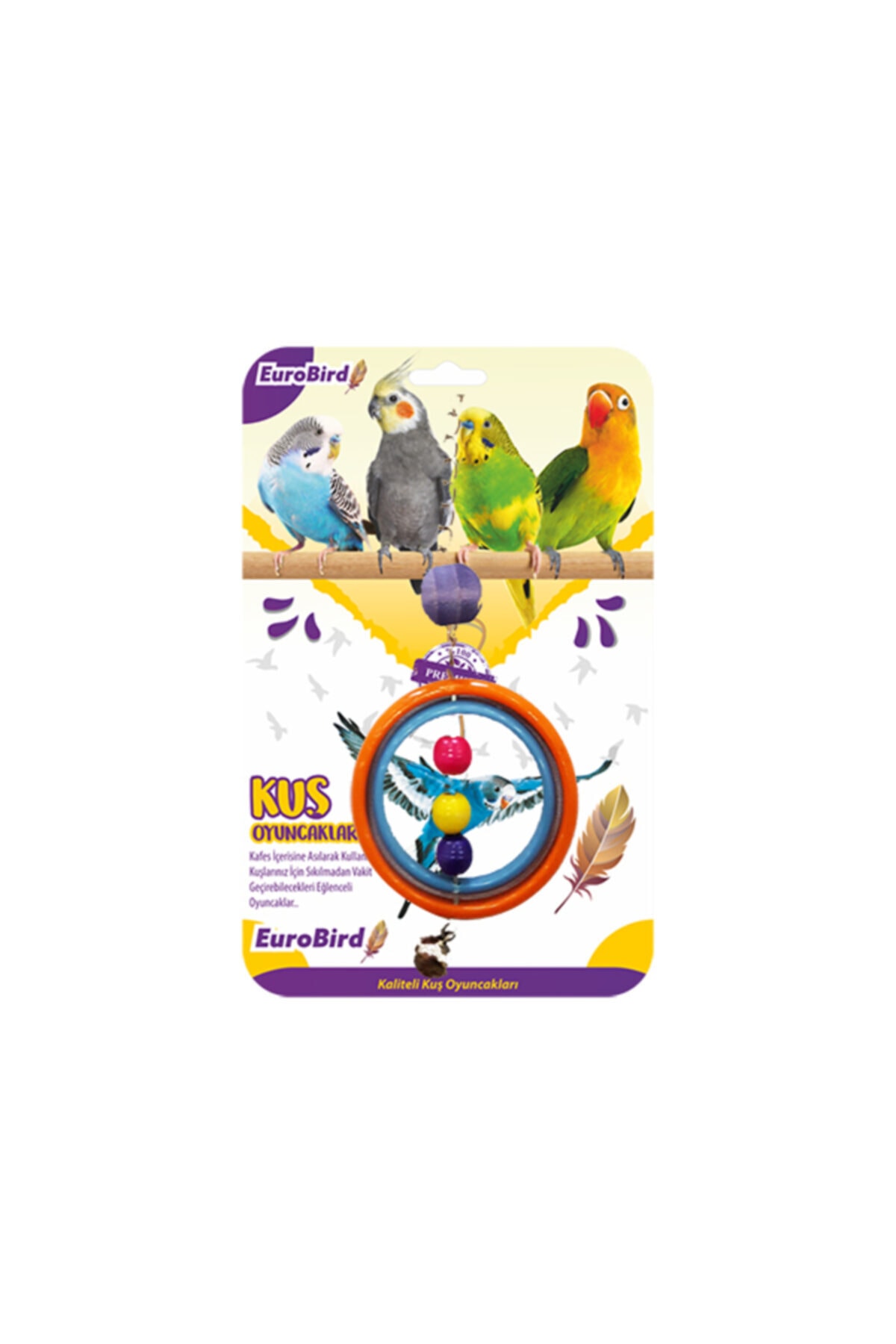 Durbuldum Eurobird Kuş Oyuncağı Renkli Içiçe Halka