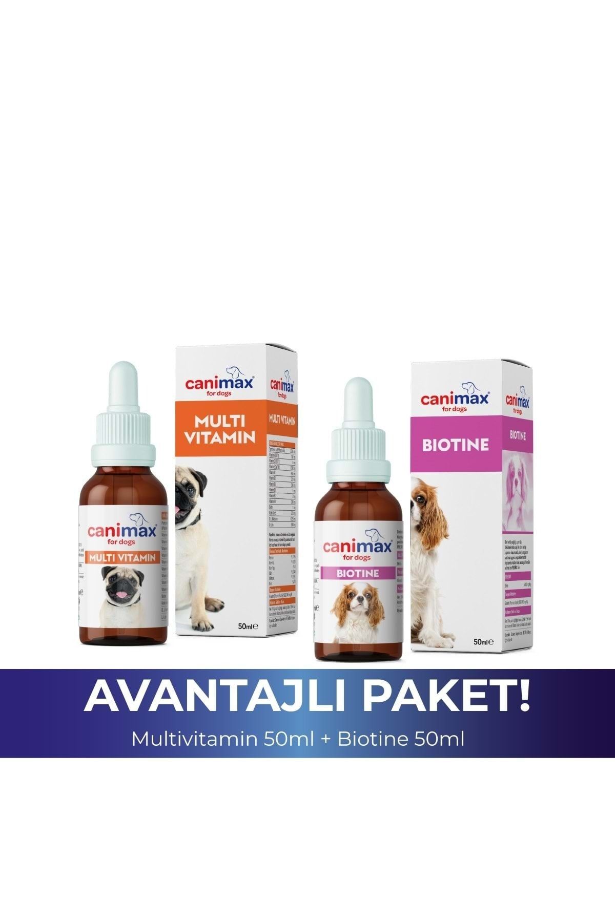 Dr. Nature's Drnatures Canimax Multivitamin 50 Ml+ Canimax Biotin 50 Ml