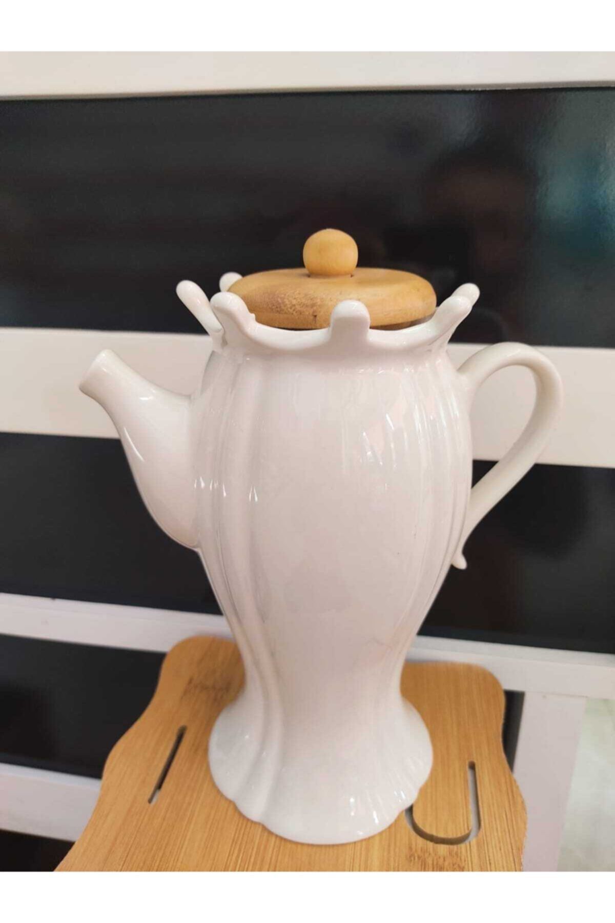 Çiftçiler Porselen Bambu Kapak Yağlık Sirkelik 750 ml
