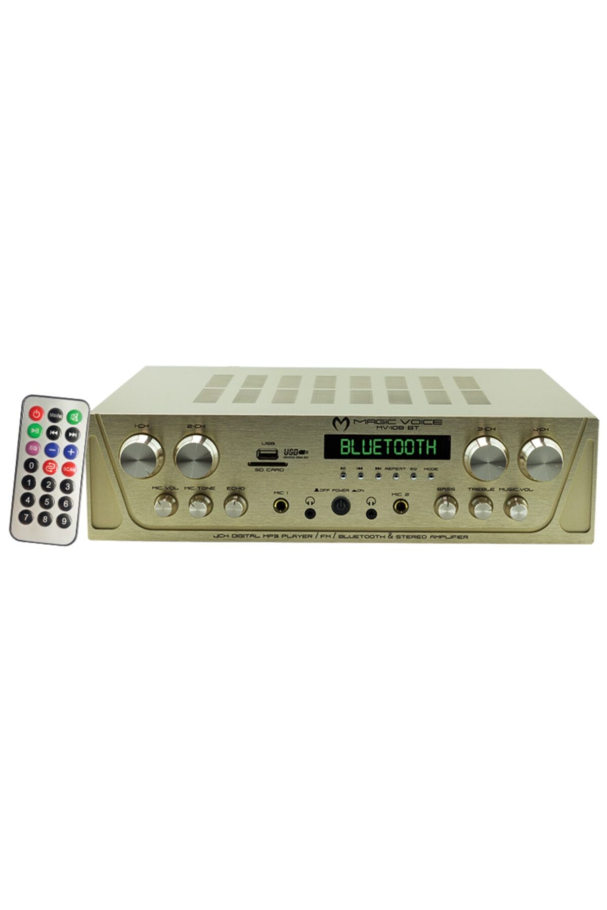 Angel Of Life Magıcvoıce Mv-108bt 8x80 Watt Usb/sd/uk Bluetooth 4 Bölgeli 8 Hoparlör Çıkışlı Trafosuz Anfi
