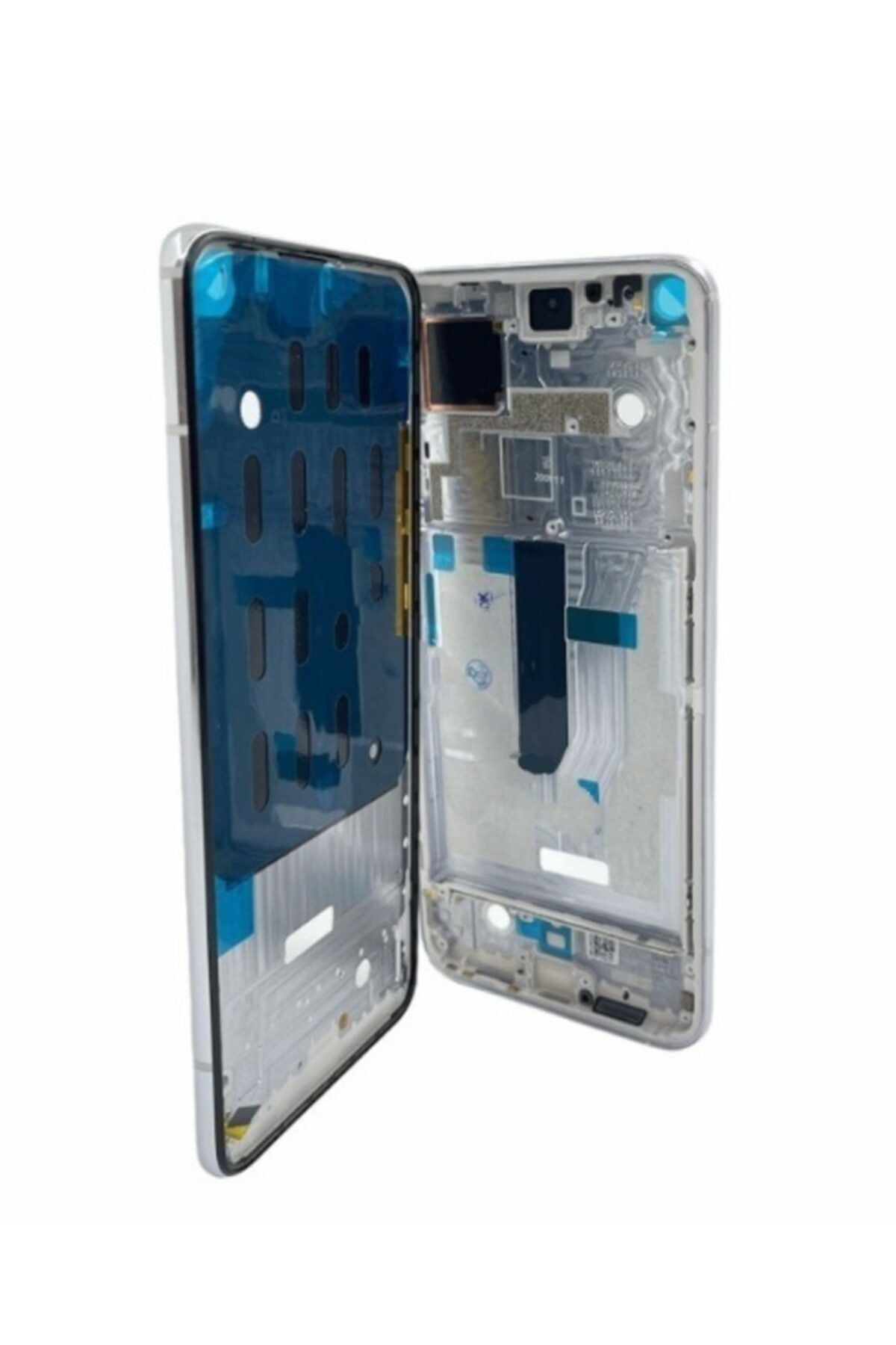 KDR Xiaomi K30s Uyumlu Orta Kasa Ekran Çıtası Gümüş