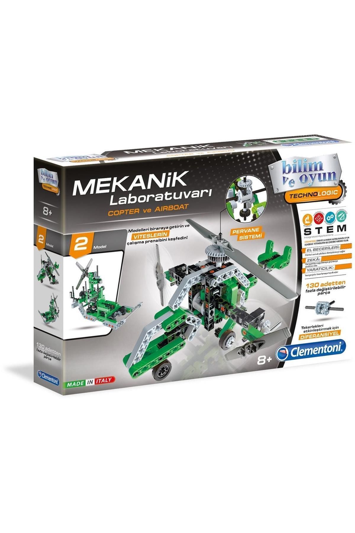 CLEMENTONI 64299 M.l Helikopter-tekne -mekanik Laboratuarı /bilimveoyun +8 Yaş