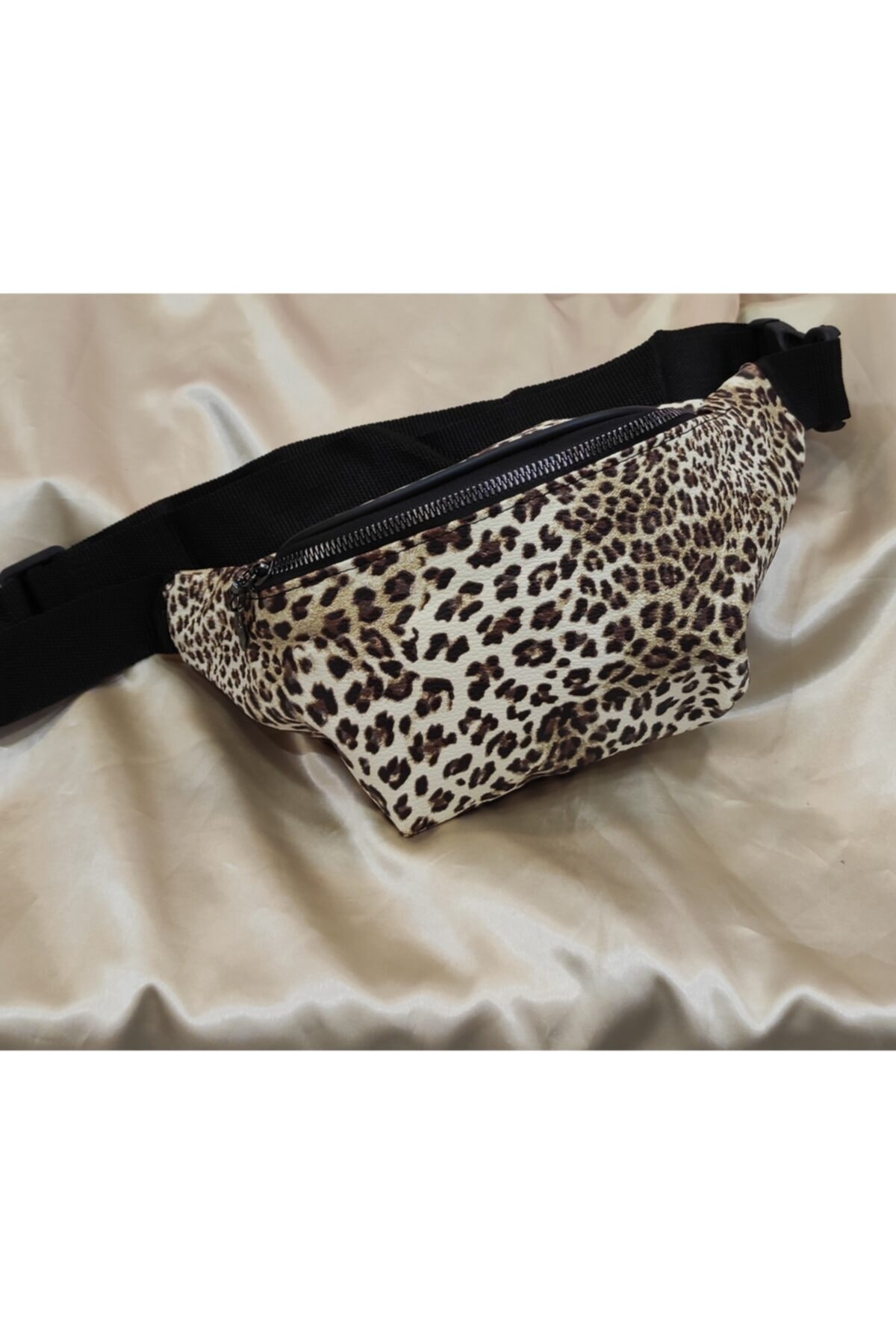 modakay Kadın Leopar Desenli Bel Çantası