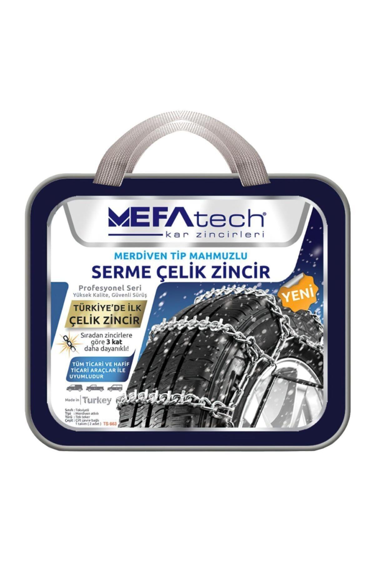 MEFATECH Kar Lastik Zinciri 215/65/r15 Serme Merdiven Tipi Mahmuzlu Suv Minibüs