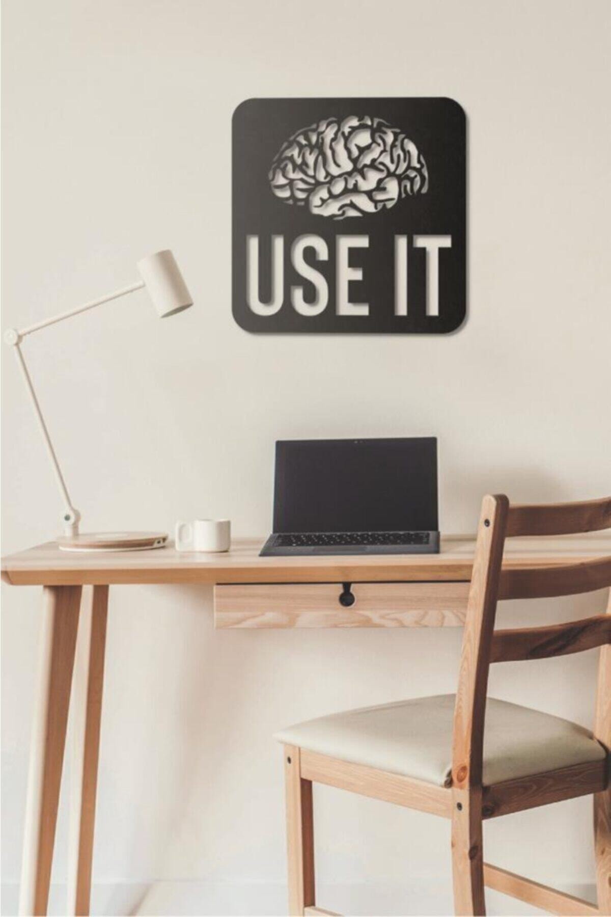 Hellove Use It Duvar Tablosu Ahşap Duvar Yazısı Lazer Duvar Süsü