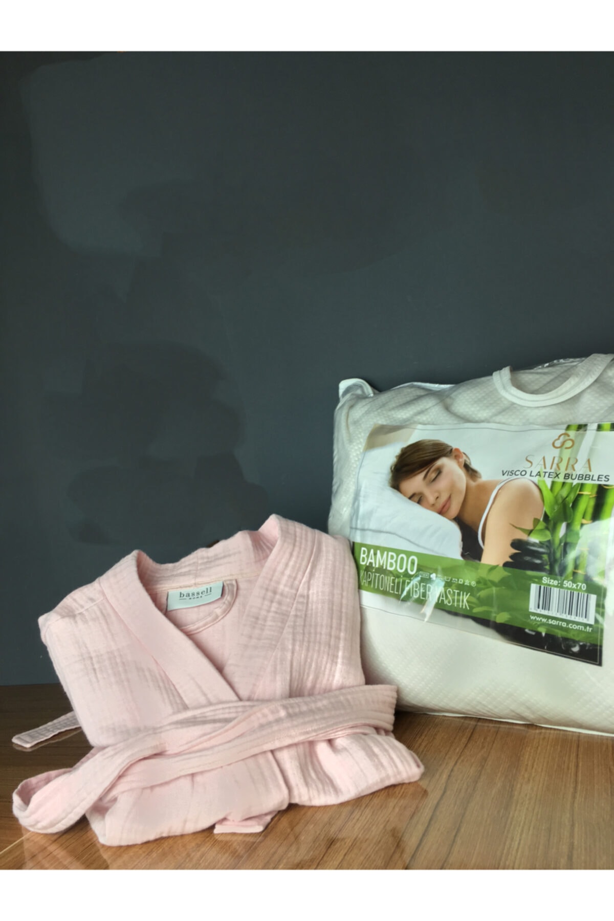 bassell Unisex 4 Kat Müslin Sabahlık/bornoz/kimono