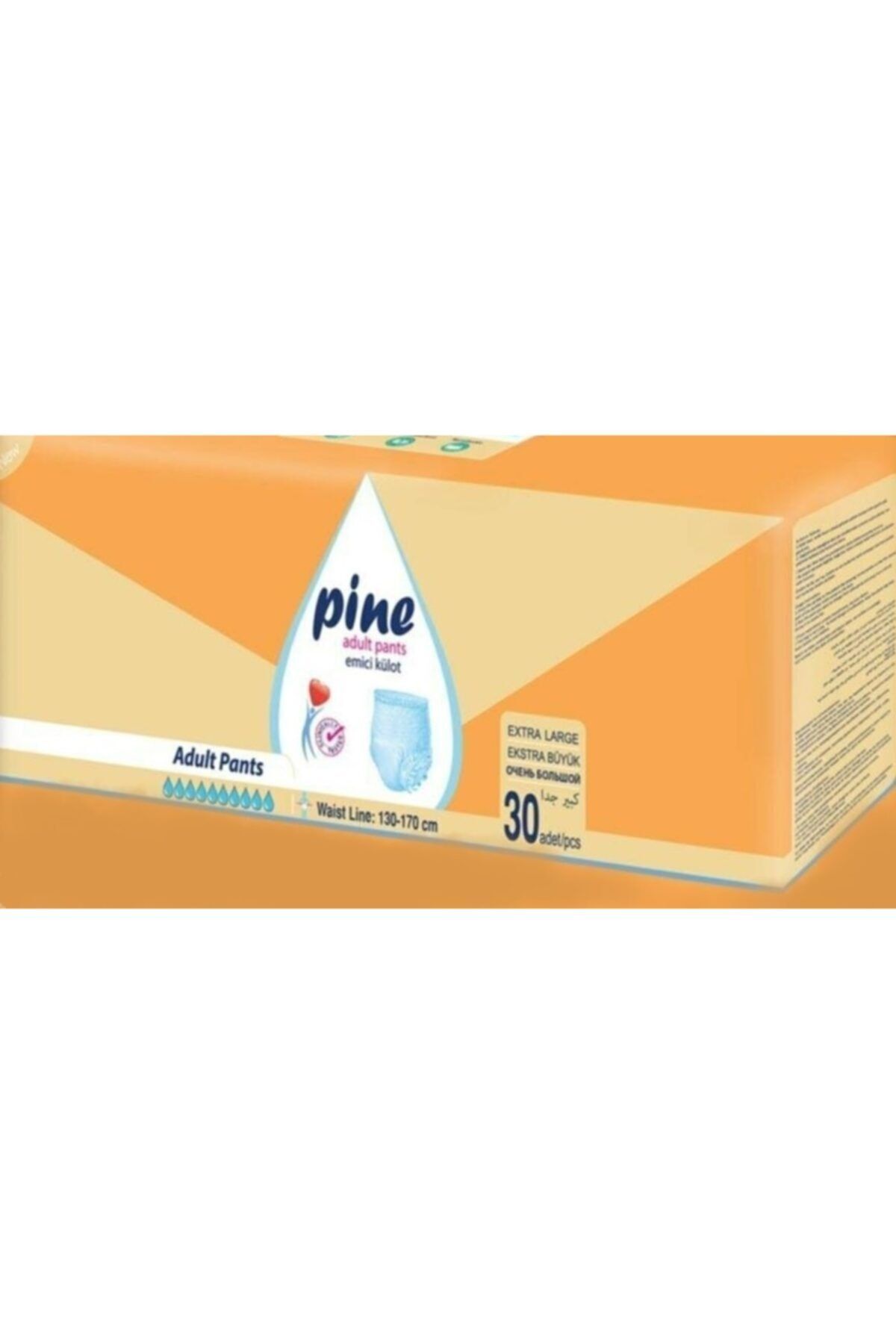 Pine Xl Hasta Alt Bezi Külotlu Bez 60 Adet - 10 Damla Emici