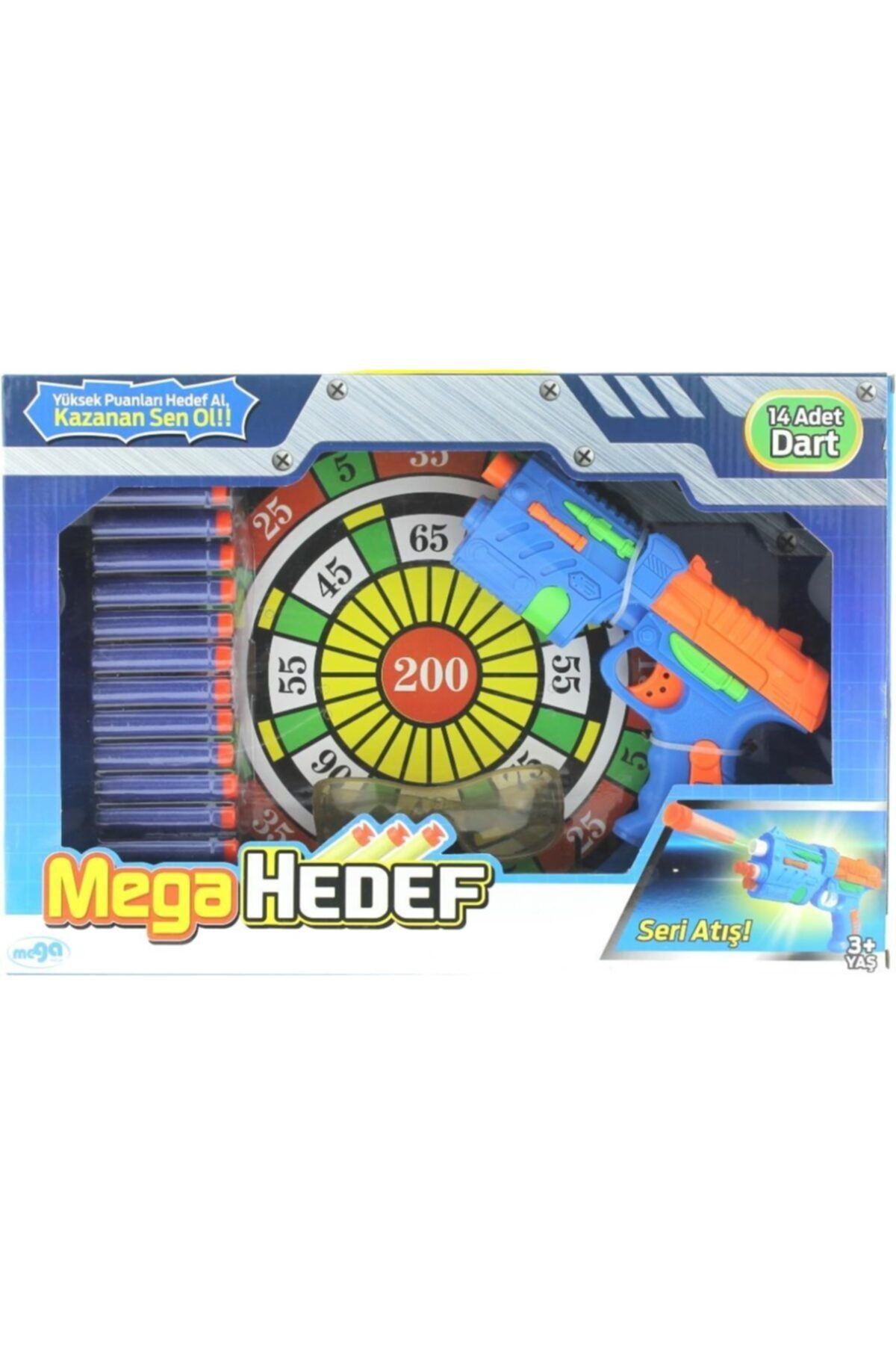 MEGA Hedef Mermili Dart Tabancası