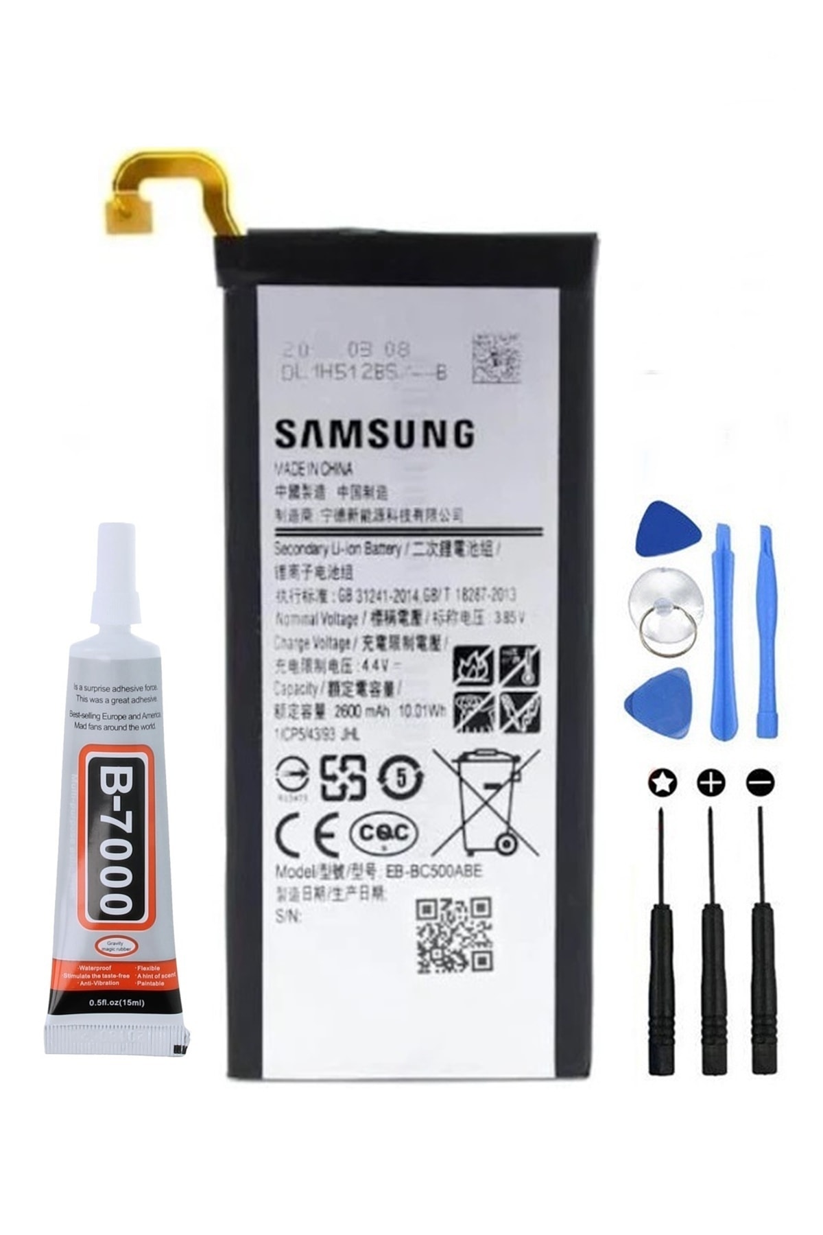 TURANTECH Tam Orjinal Samsung Galaxy C5 C500 Eb-bc500abe Batarya Pil Garantili Ürün