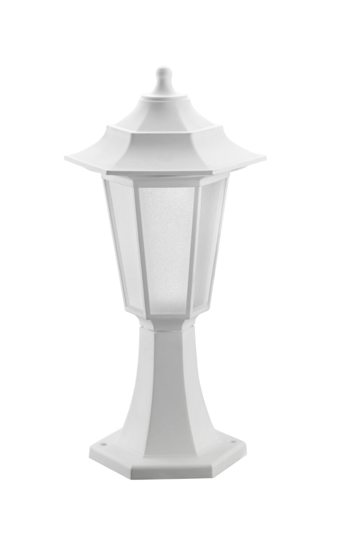 Horoz Beyaz Begonya Bahce Lambası Garden Lamp Ip44 E27 Antishock