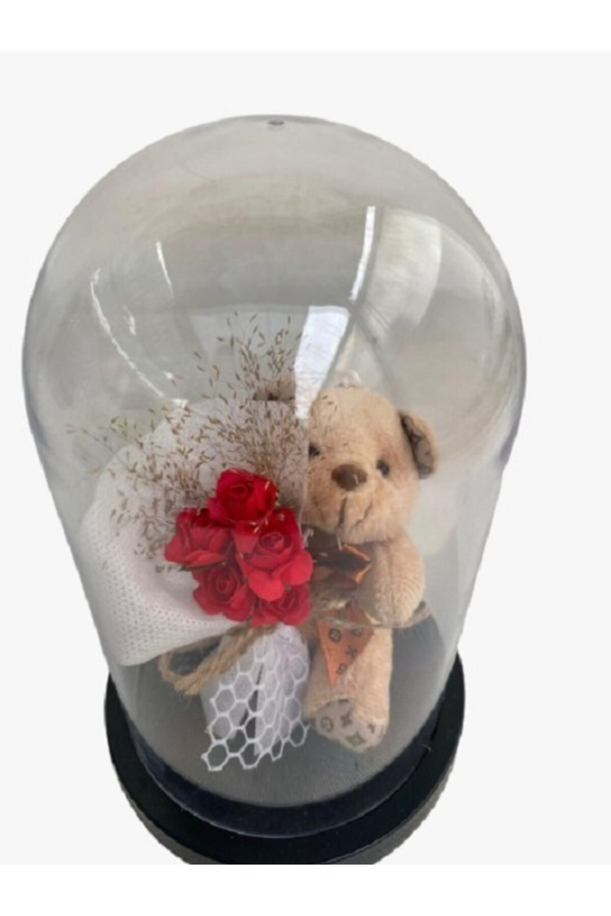 fidanova Ayıcık, 18cm Boyunda Fanusta