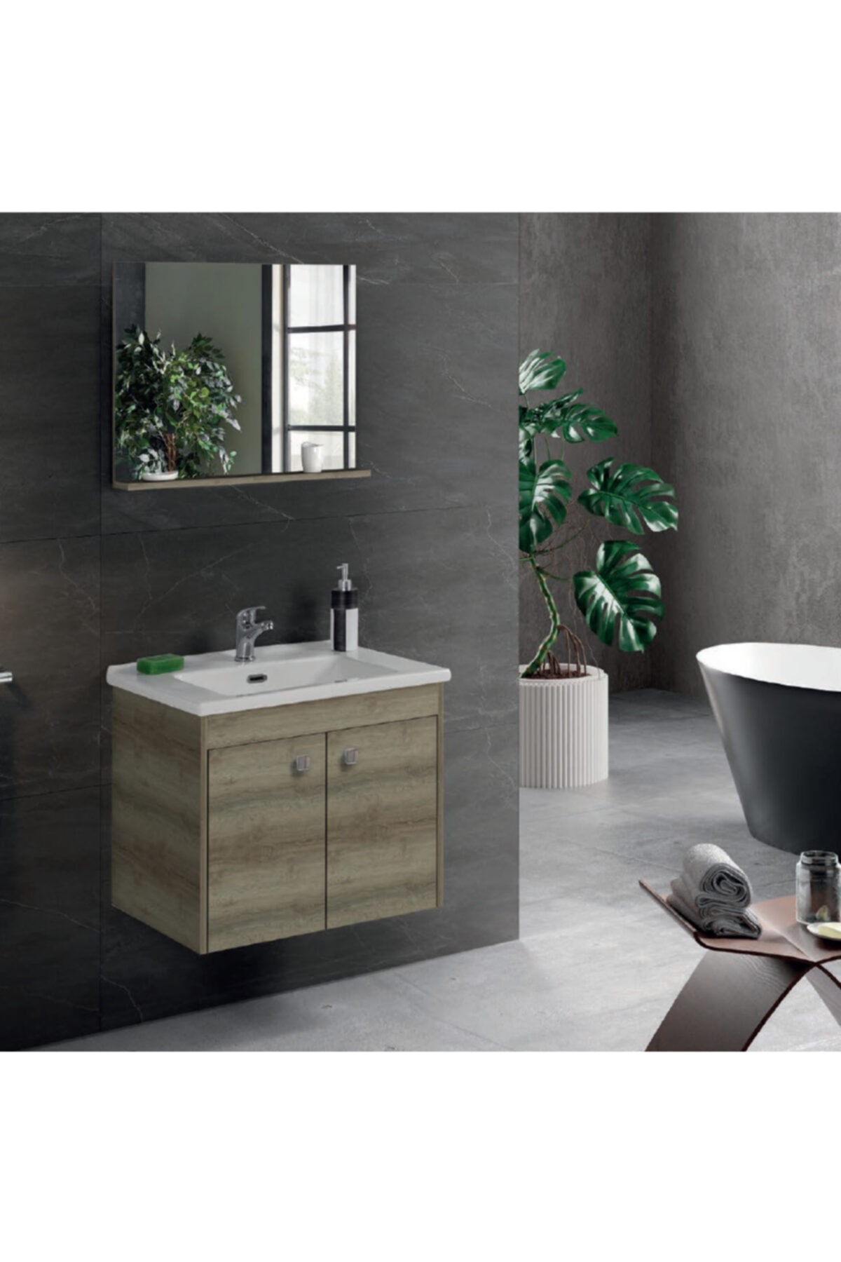 Badella Linda 65 Sacramento Banyo Dolabı Takımı 65*52 Cm