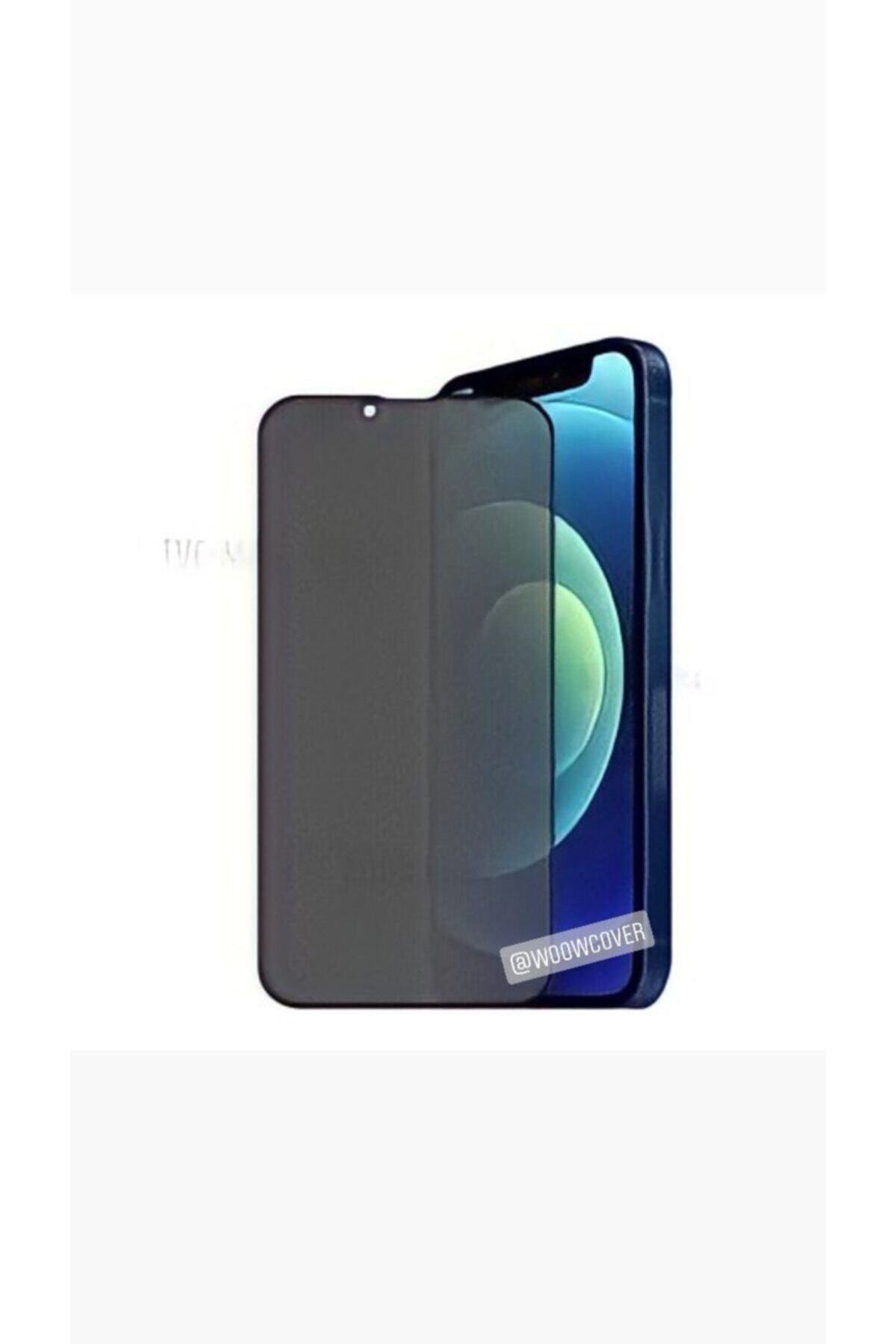 WooW Cover Iphone 13 - Iphone 13 Pro Screen Privacy Hayalet Ekran Koruyucu Siyah