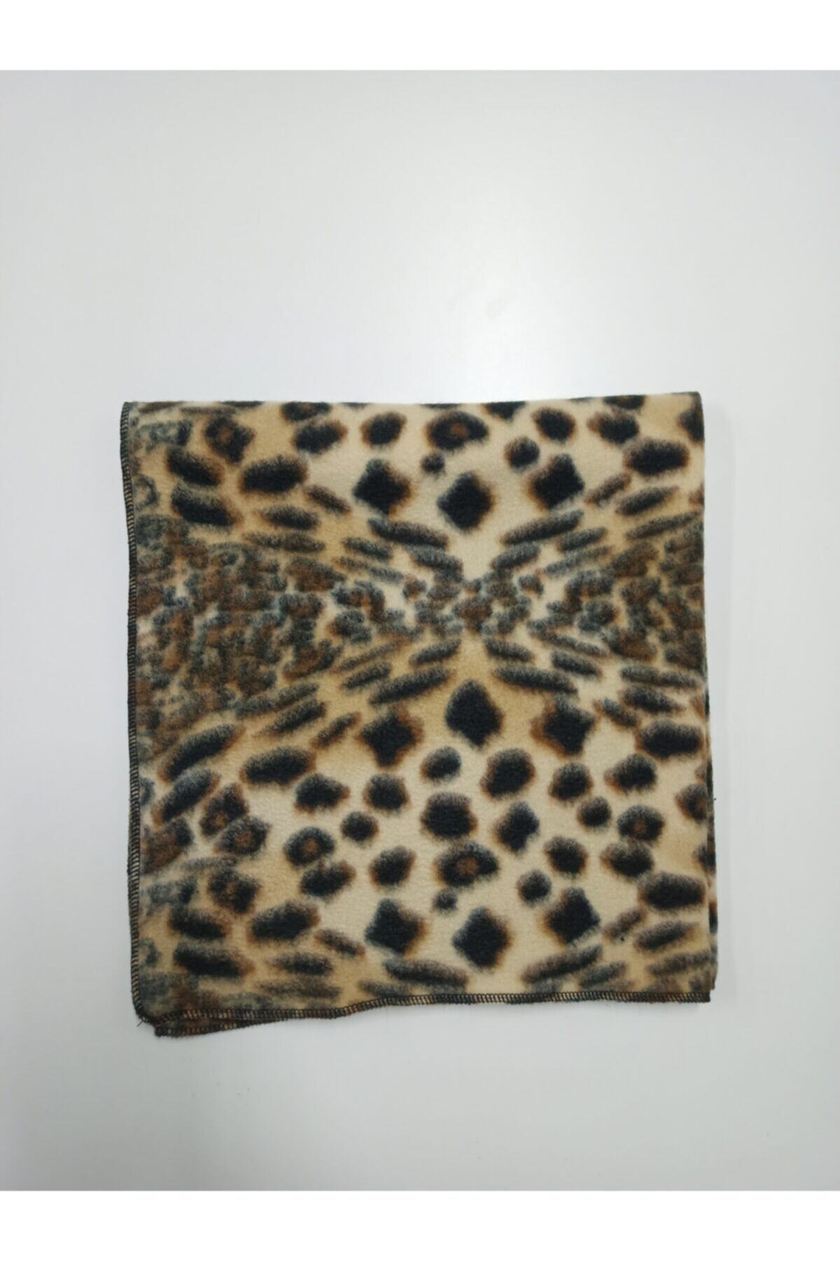 Atahan Pet Kedi Ve Köpekler Için Leoparlı Polar Battaniye 90 X 90 Cm