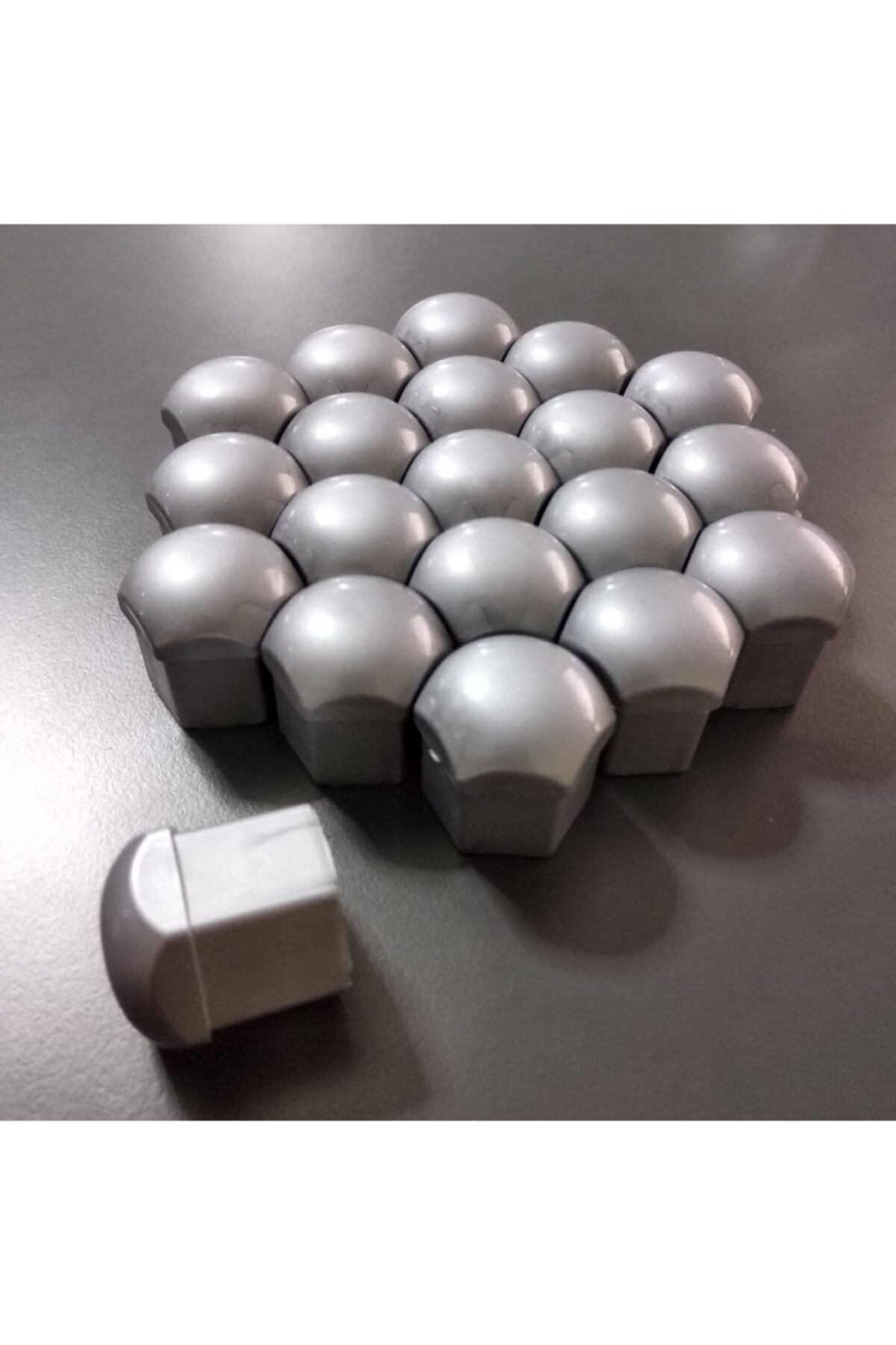 Compax Bijon Kapağı Takım 19 Mm Gri Bijon Kapak Set 20 Adet