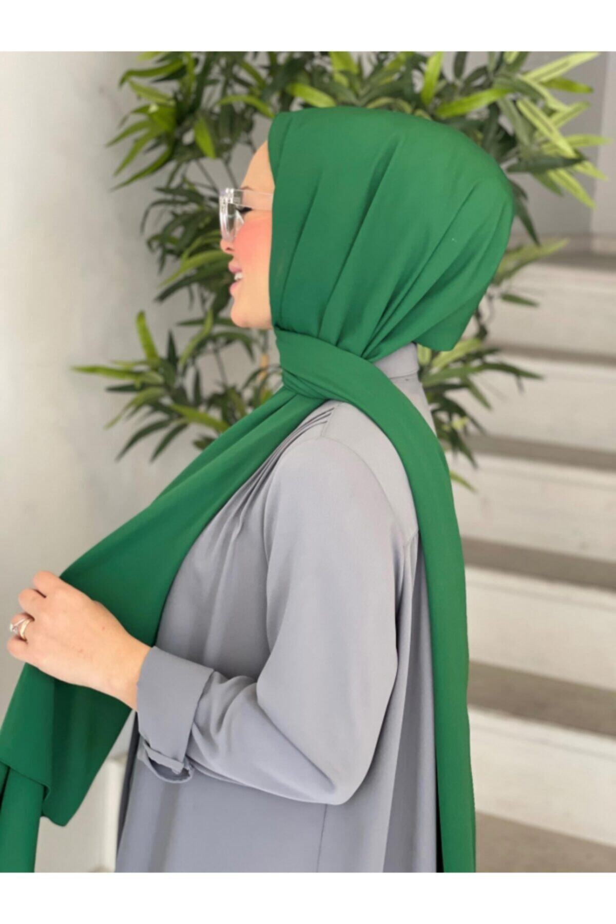 VALORSCARF Benetton Yeşili Medine Ipeği Şal