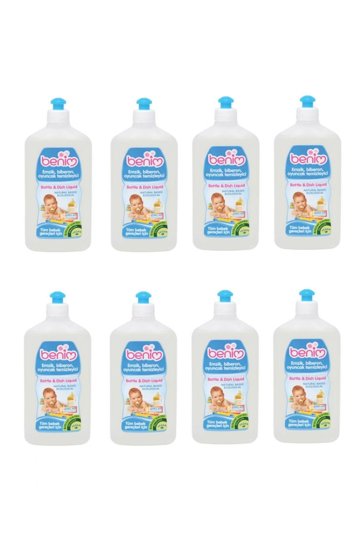 Benim Emzik, Biberon, Oyuncak Temizleyici 500 Ml 8 Adet(1 Koli)