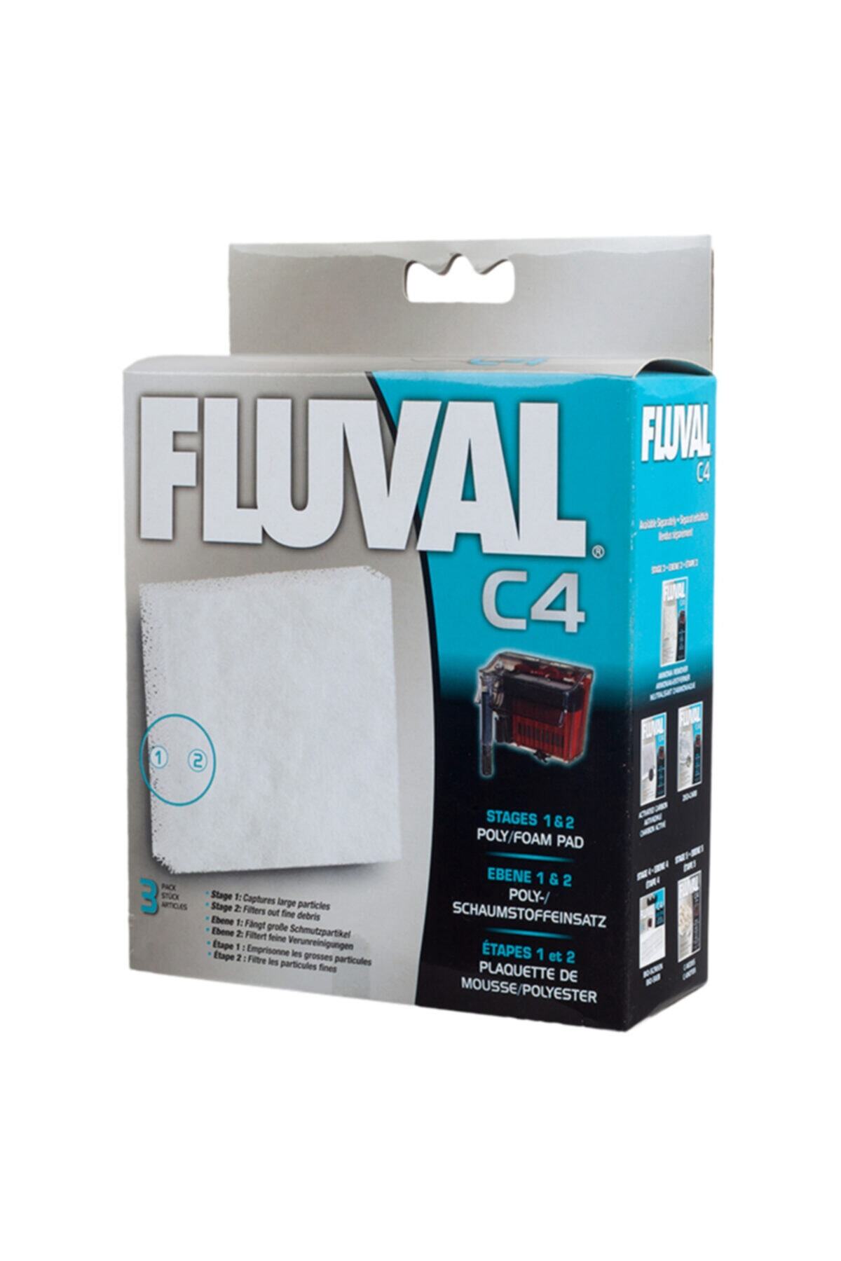 Fluval Akvaryum Dış Filtre C4 Filtre Poly Sunger Cartrige 3 Adet