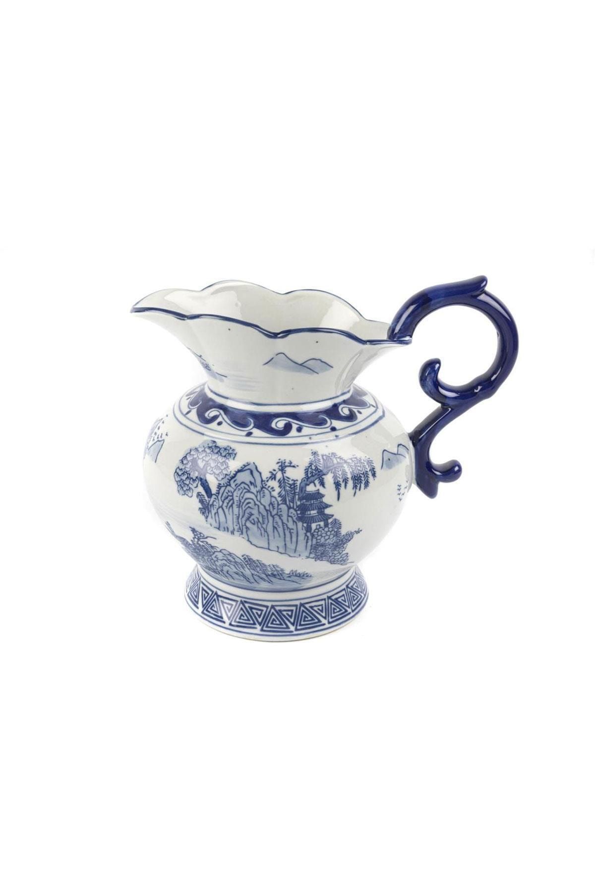 Mikasa Moor Blue Blanc Porselen Vazo 23x21 Cm