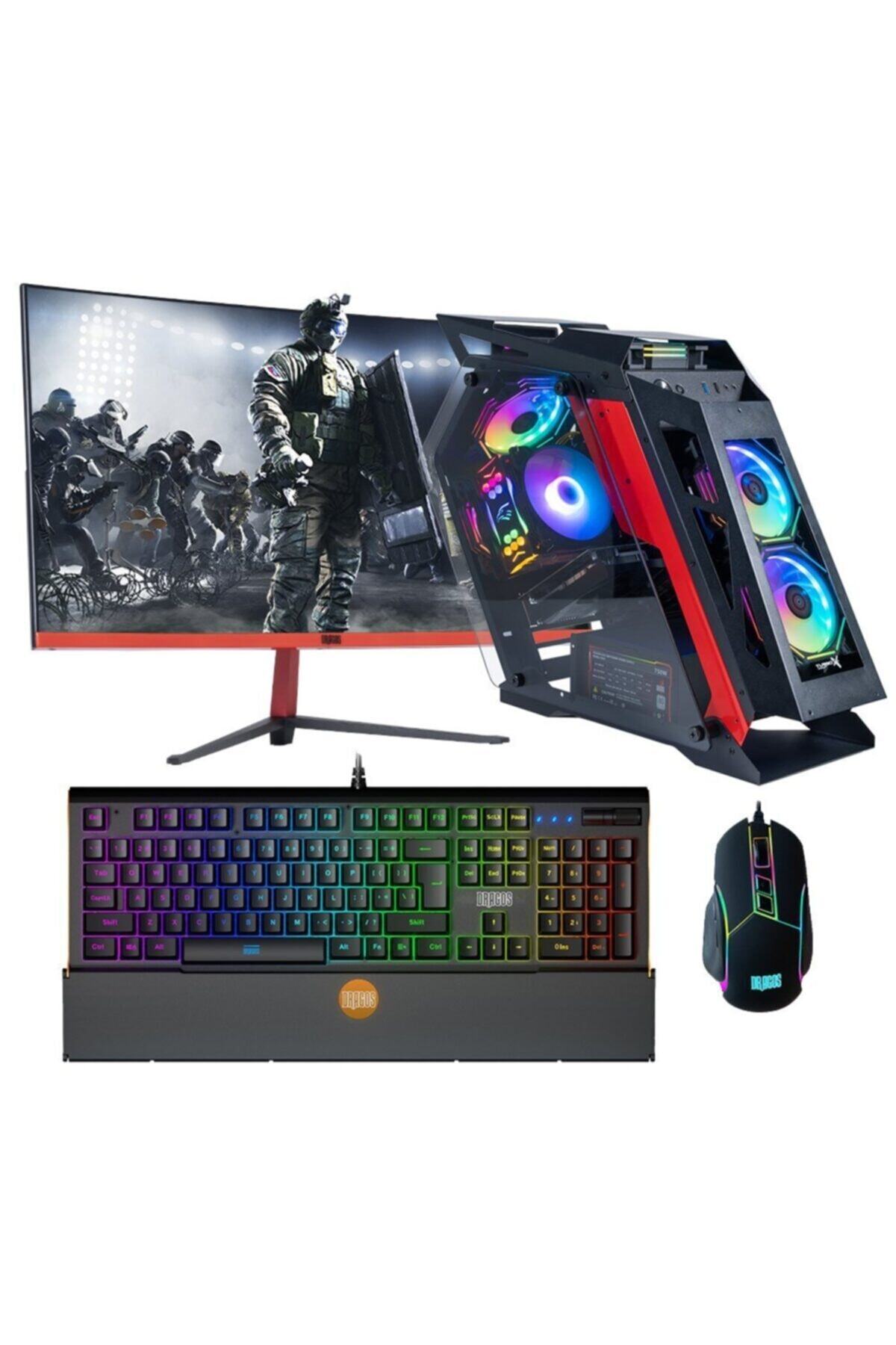 DRAGOS DRx787 Ryzen 5 3600 16GB Ram 256GB NVMe 4GB GTX1050Ti 23.6\