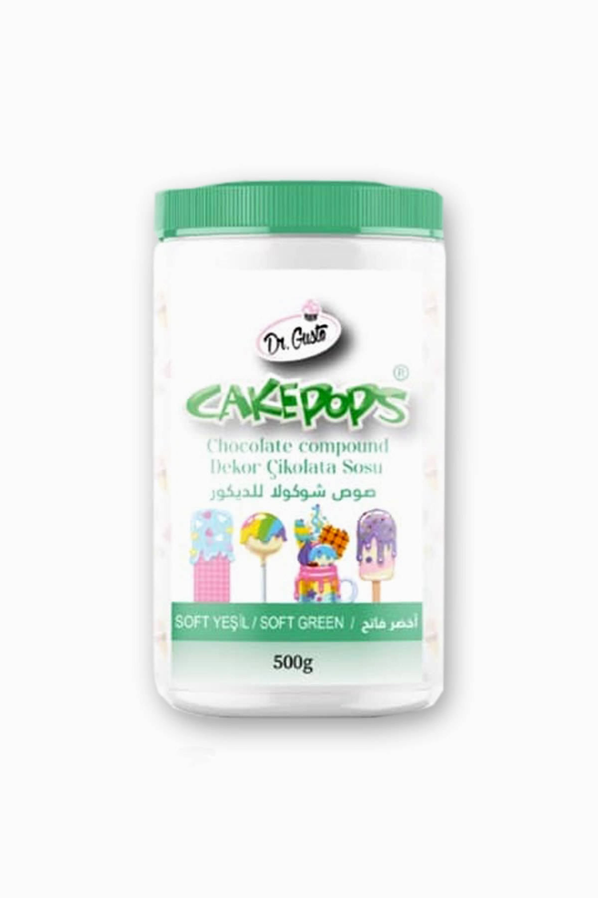 Dekamis Cakepops Çikolata Sosu 500 Gr Soft Yeşil Kaplama Sosu