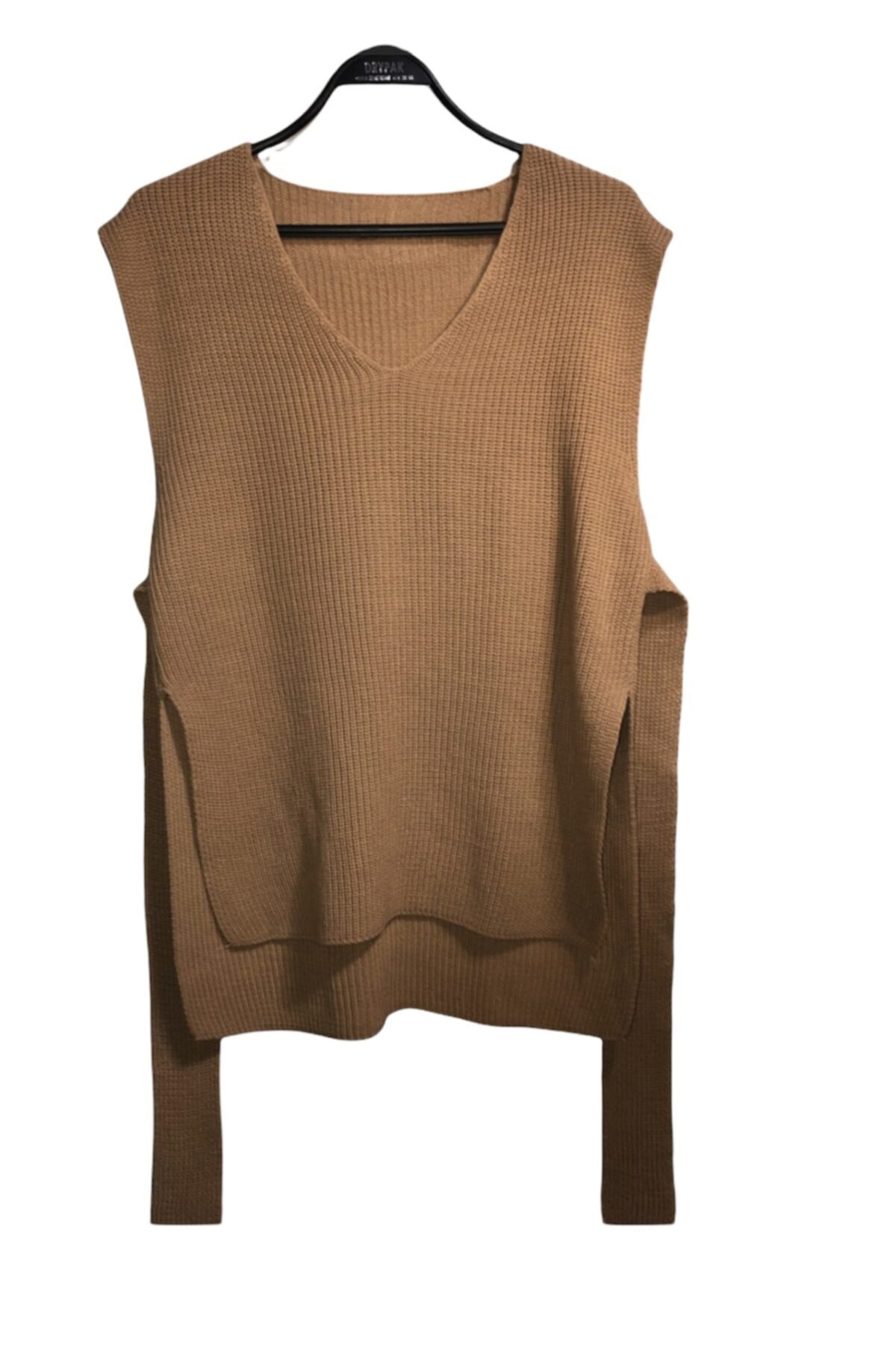 menesseofficial Kadın Bağcıklı Süveter Taba